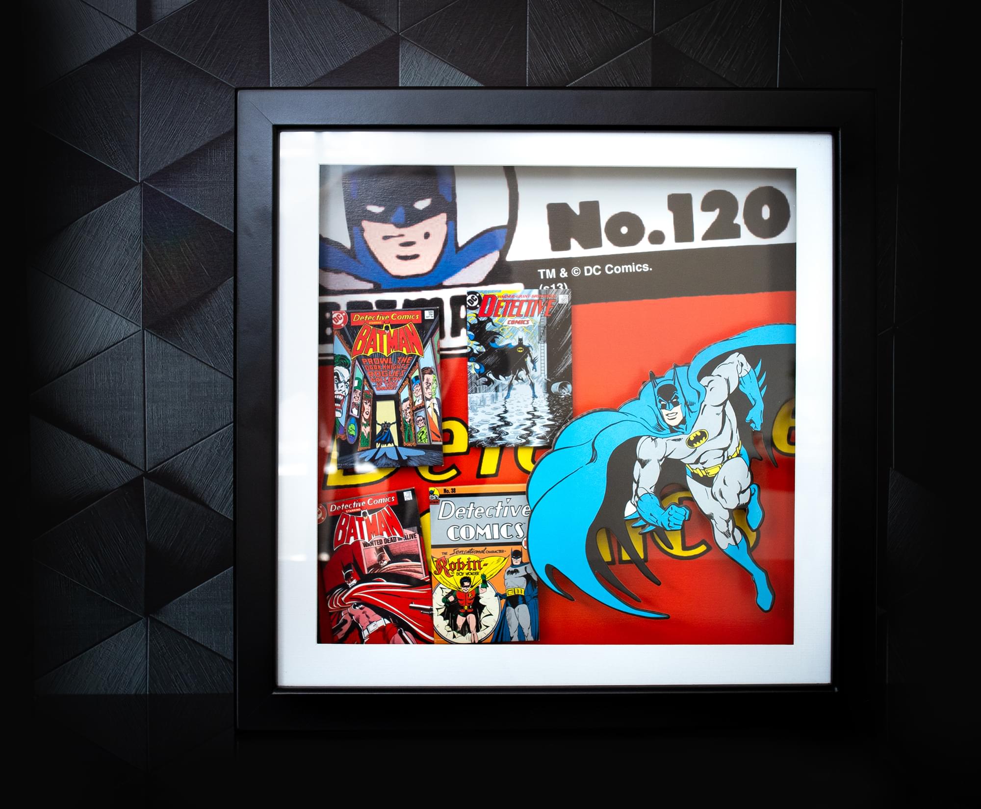 DC Comics Batman #120 14x14 Wood Frame 3D Shadow Box Wall Art