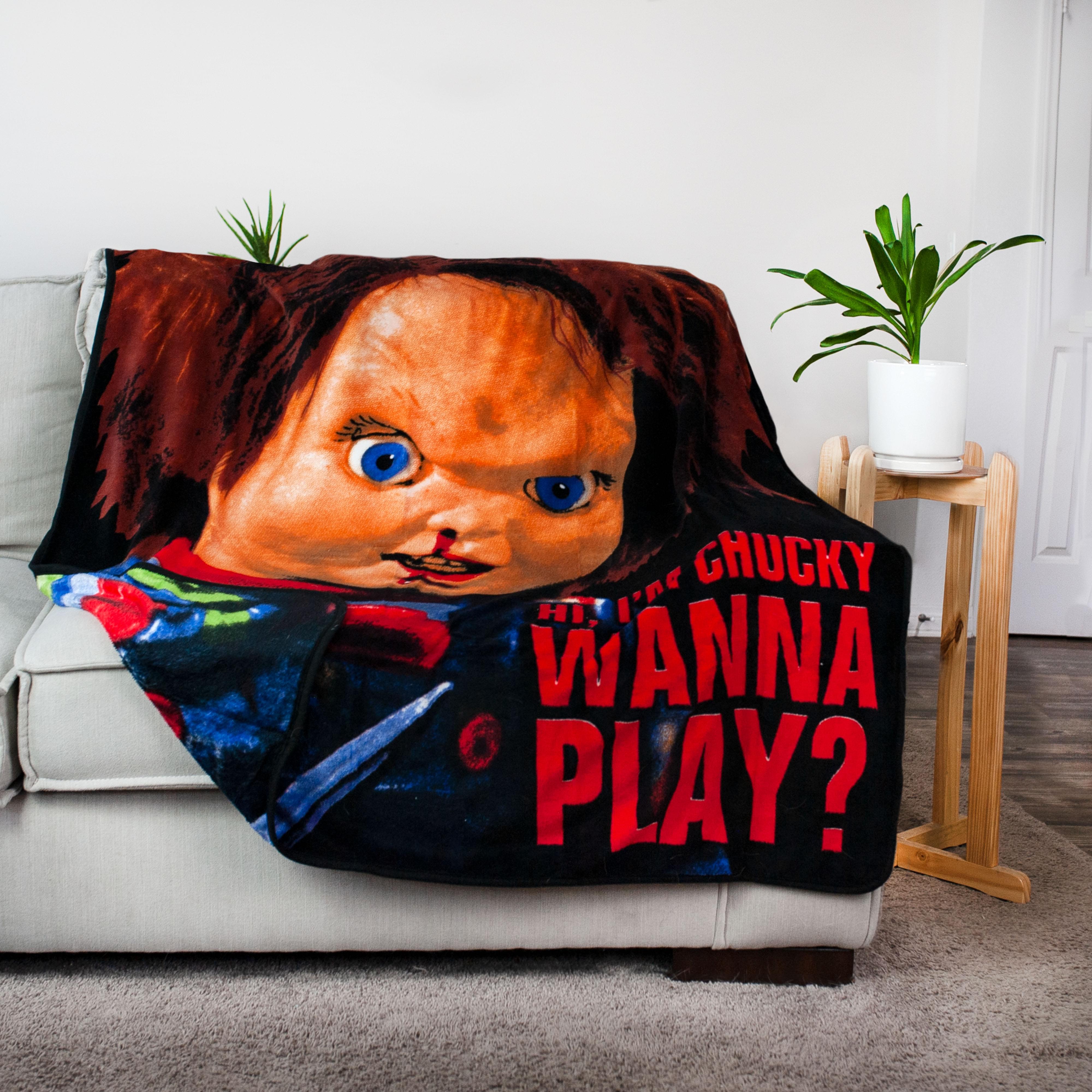 Chucky-Inspired Fleece Throw Blanket - 50 x 60 Inches