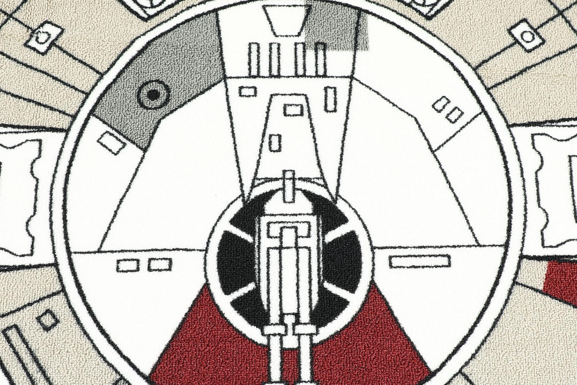 Epic Star Wars Millennium Falcon Medium Area Rug - 59 x 79 Inches