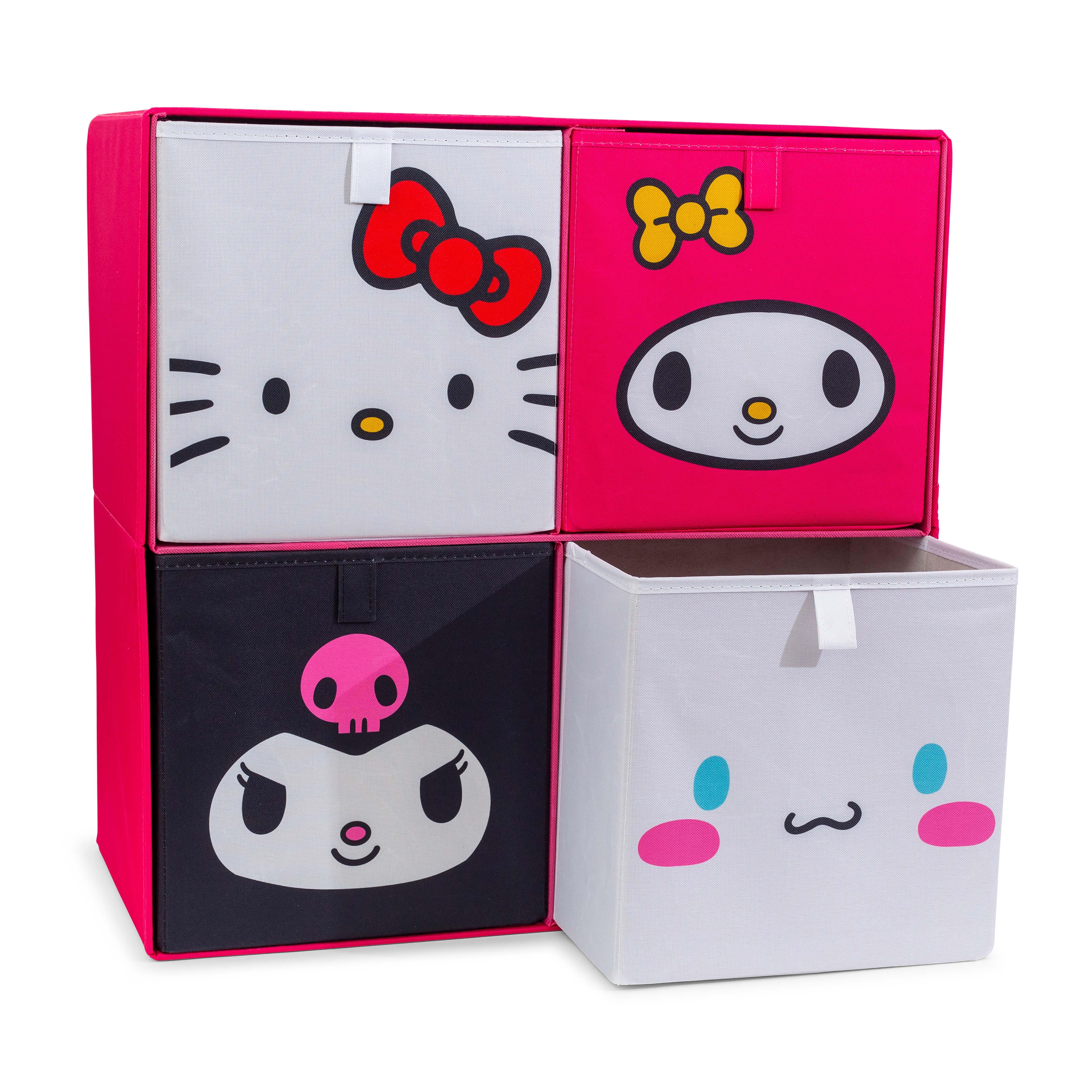 Sanrio 11-Inch Hello Kitty & Friends Storage Bin Set of 4