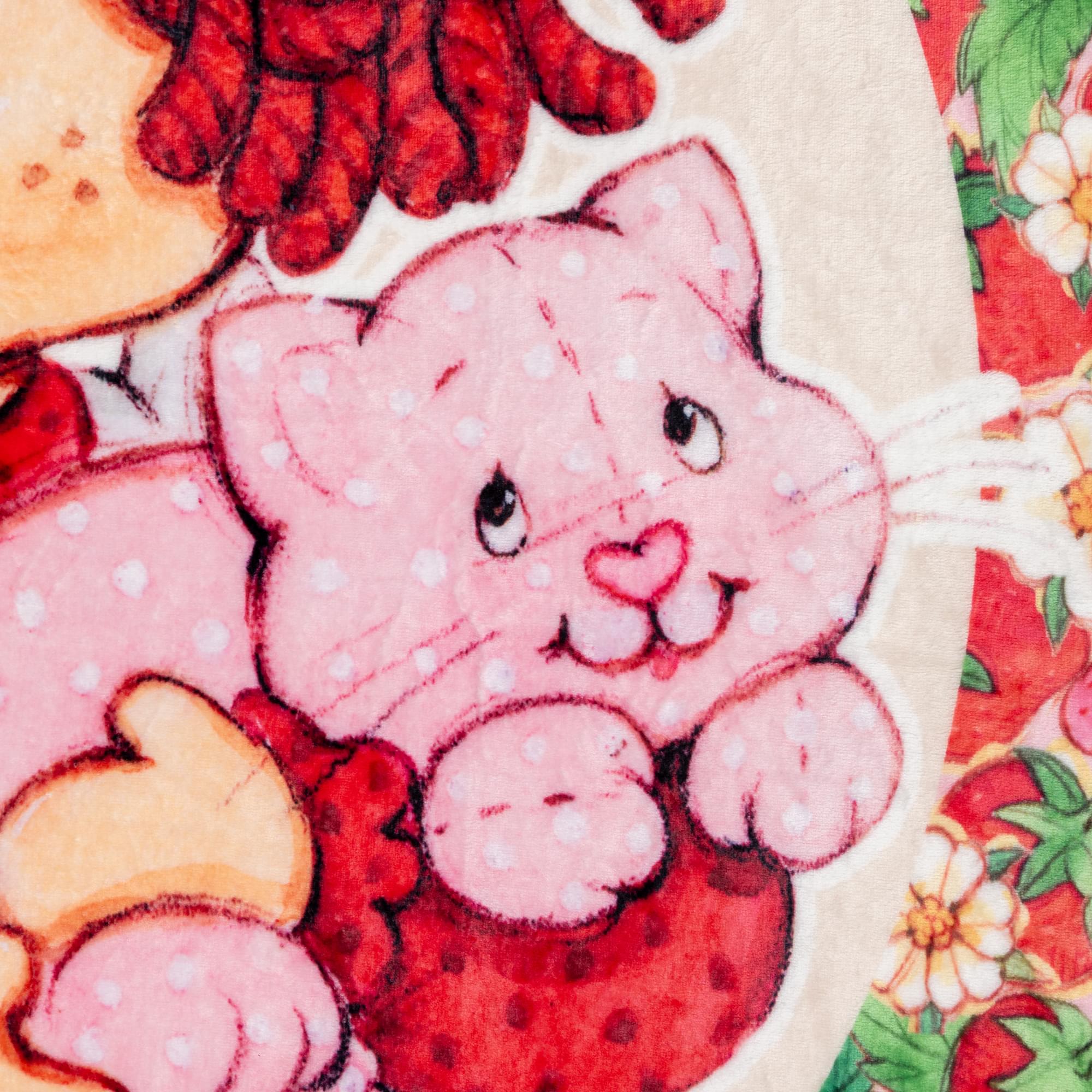 Berry Special Strawberry Shortcake Raschel Throw Blanket - 45 x 60 Inches