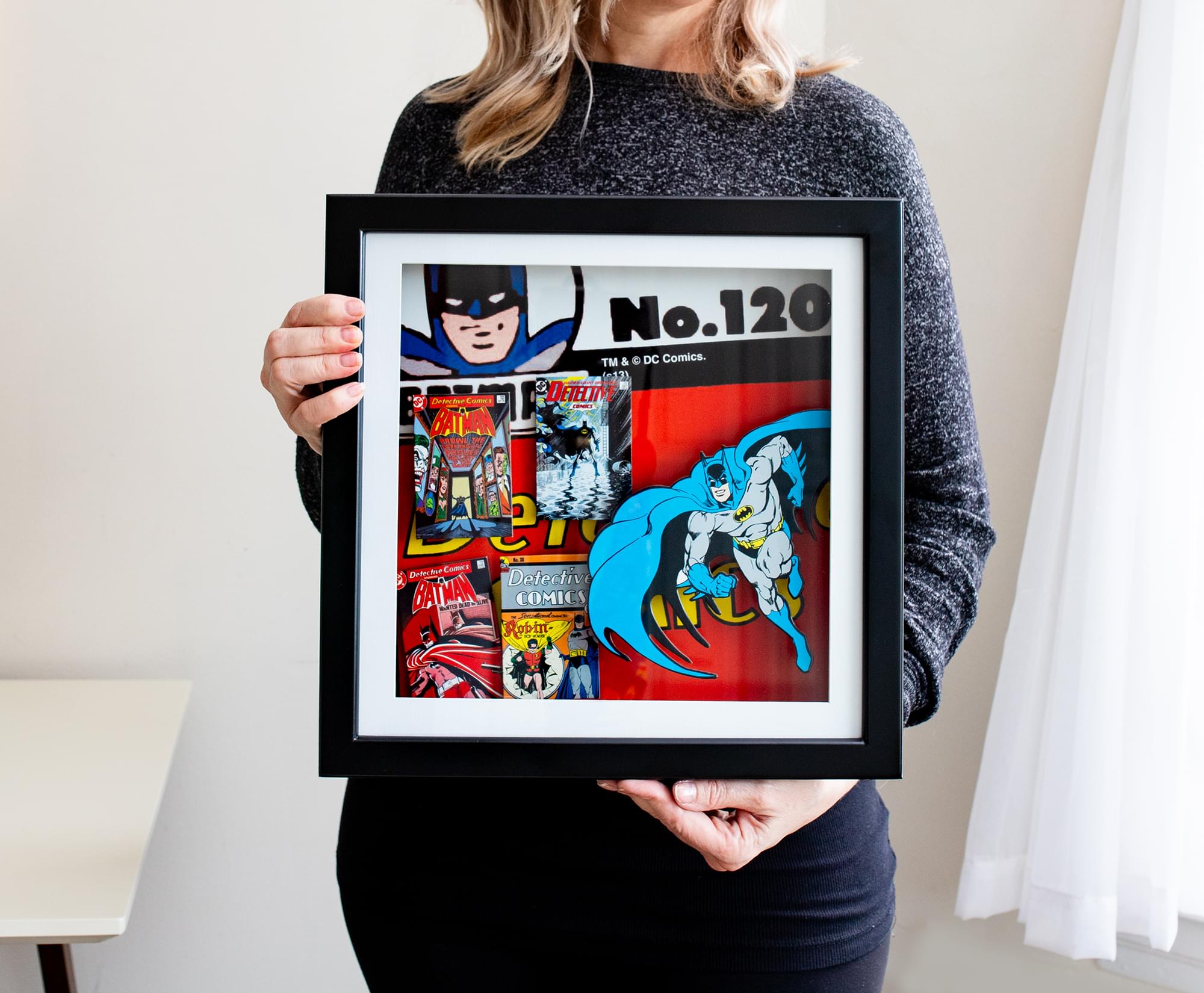 DC Comics Batman #120 14x14 Wood Frame 3D Shadow Box Wall Art