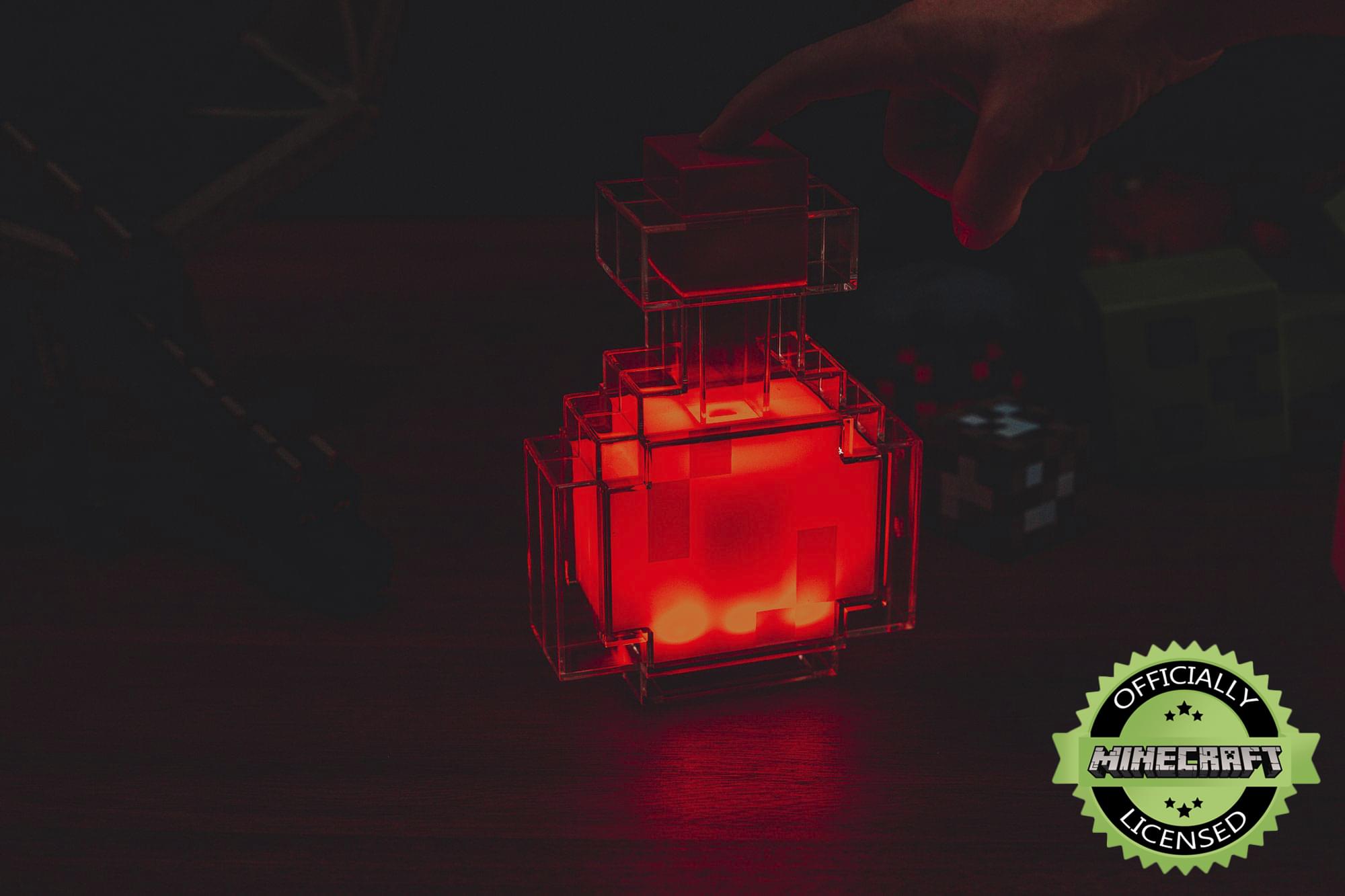 Enchanting Minecraft Potion Bottle Color-Changing LED Desk Lamp - Your Gaming Room's New Glow! 7 Inch Night Light