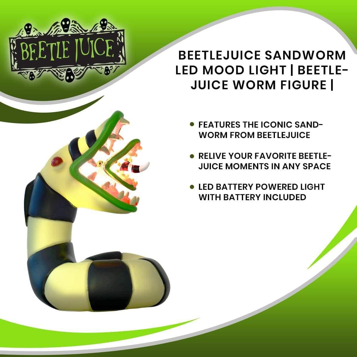 Beetlejuice Sandworm LED Mood Lamp - 4.75 Inches Tall
