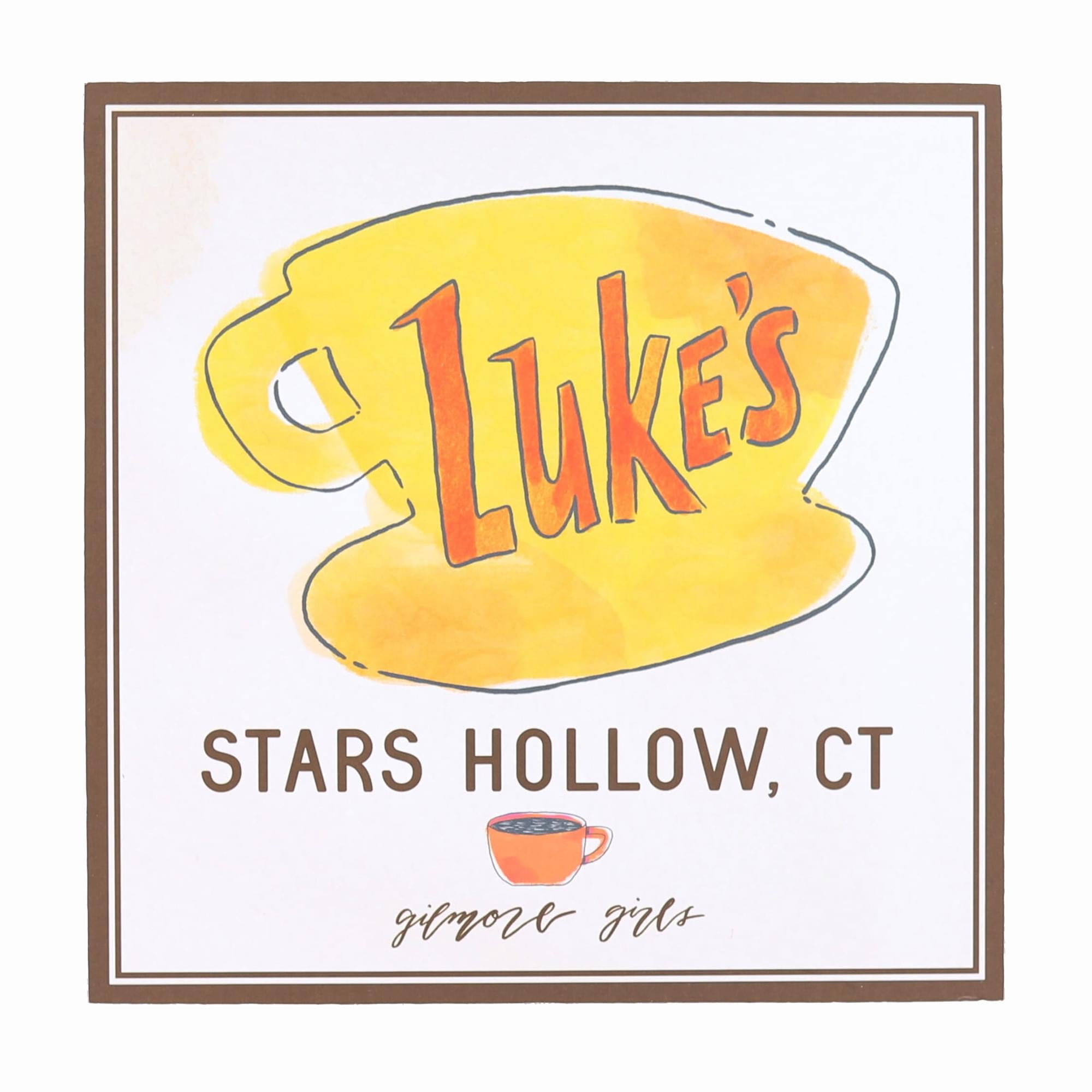 Gilmore Girls: Luke's Diner 6x6x1.5 Inch MDF Wood Wall Art - A Must-Have for Fans