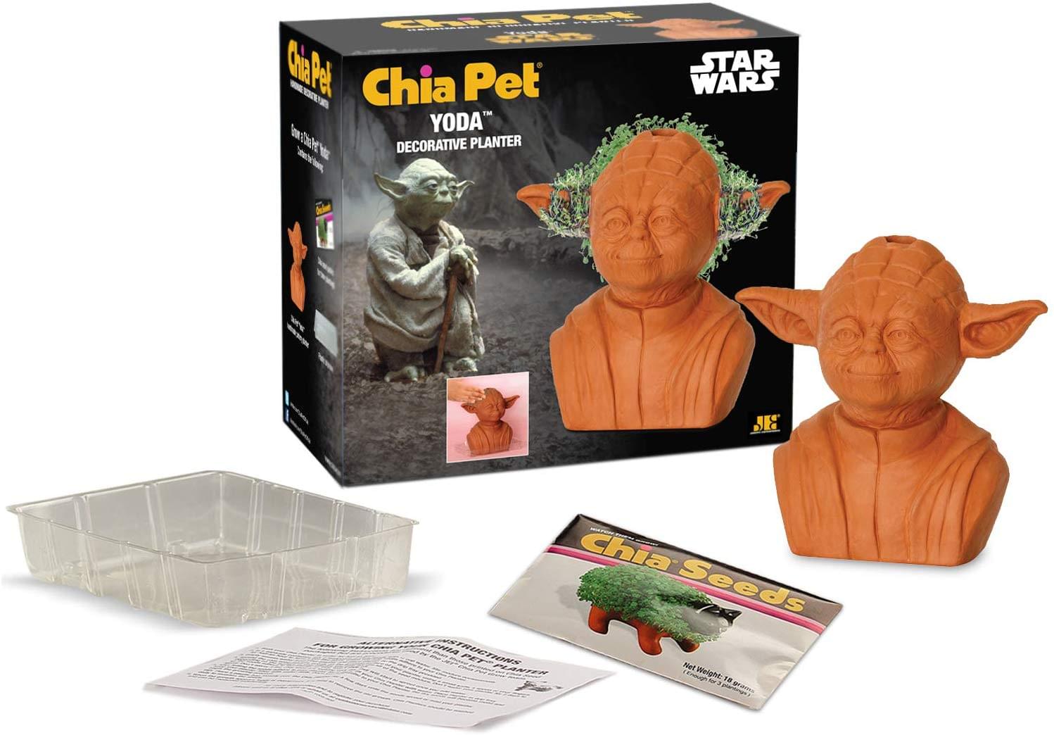 Unleash Your Inner Jedi with the Star Wars Yoda Chia Pet Decorative Planter
