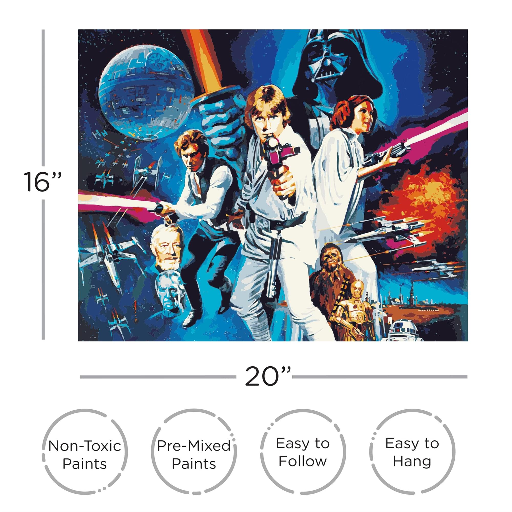 Unleash Your Inner Artist with the Star Wars: A New Hope Art By Numbers Painting Kit