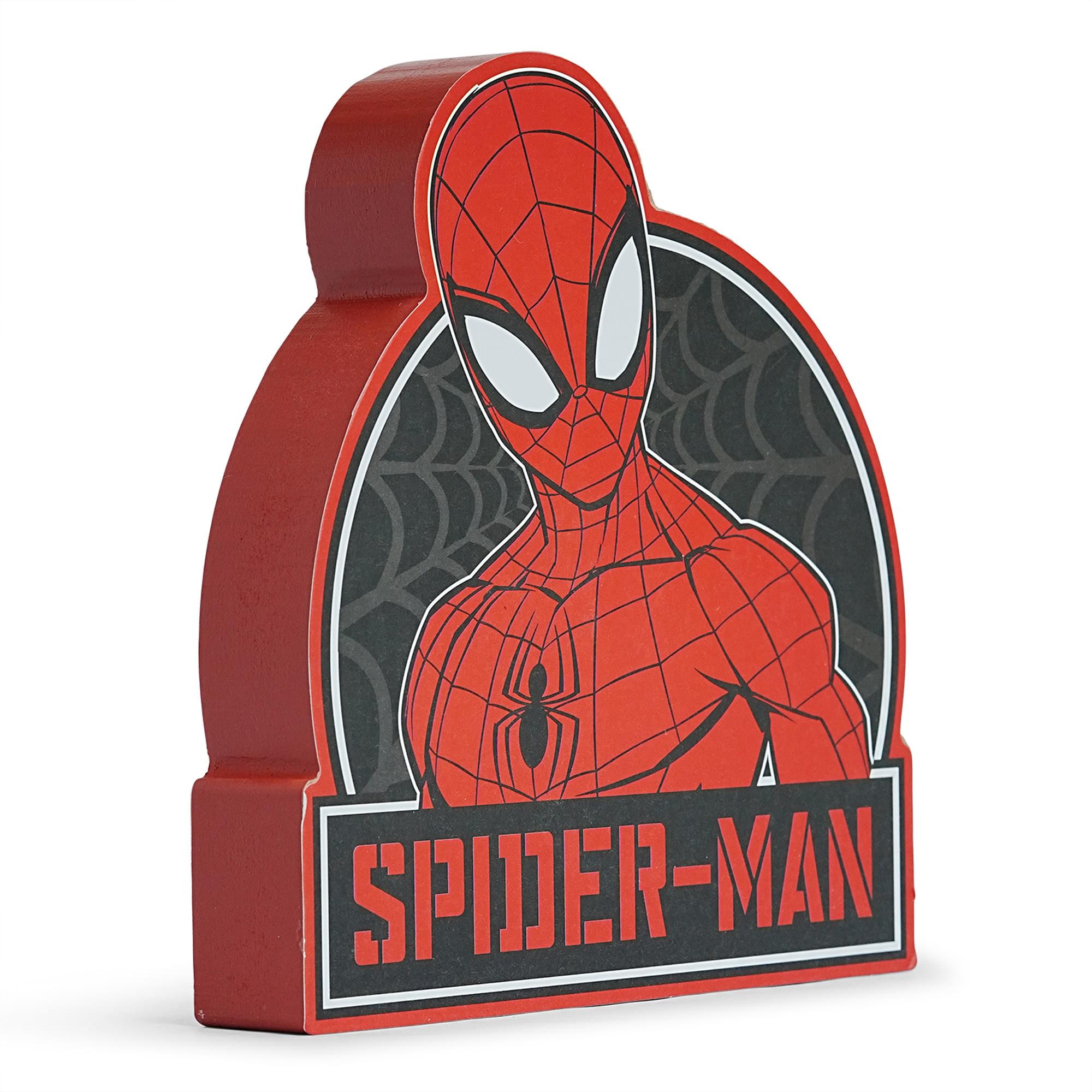 Epic Marvel Spider-Man Die-Cut Wooden Wall Art Sign - 8x7 Inches