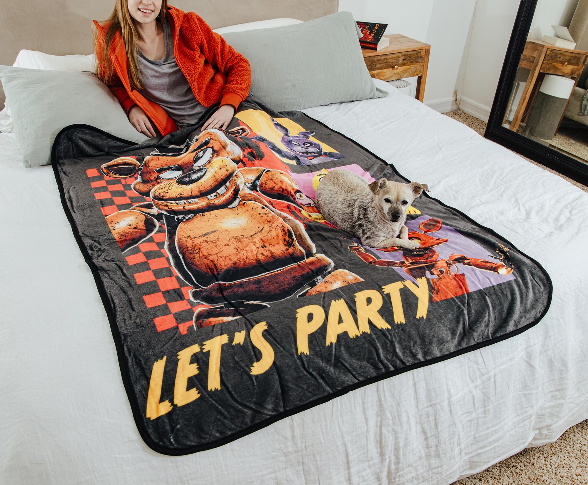 Five Nights At Freddy's Party Time Throw Blanket - 45 x 60 Inches