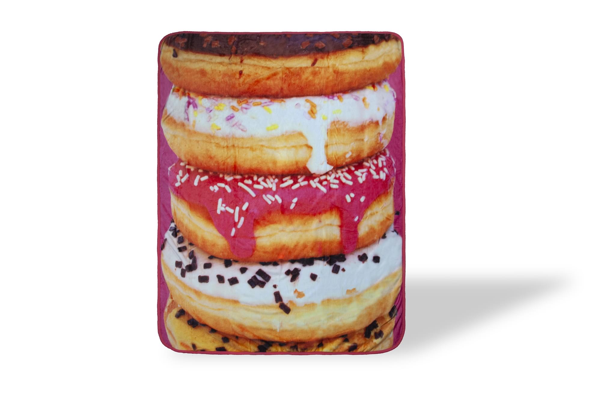 Yummy Donuts Fleece Throw Blanket - 60 x 45 Inches of Sweet Comfort