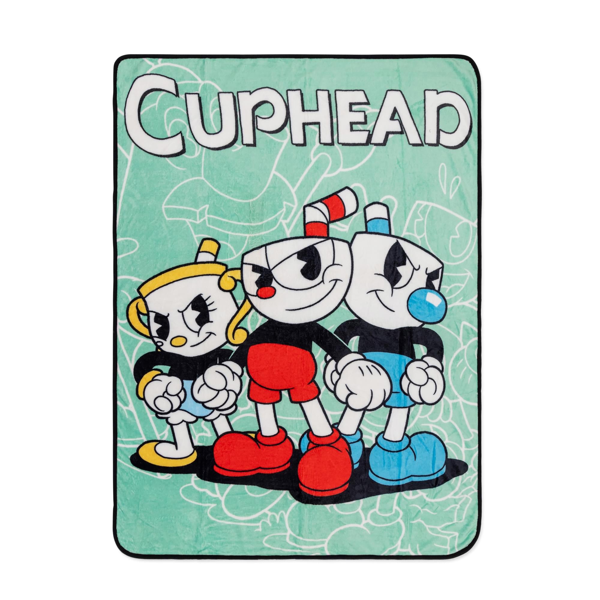 Cuphead Inspired Fleece Throw Blanket - 45 x 60 Inches