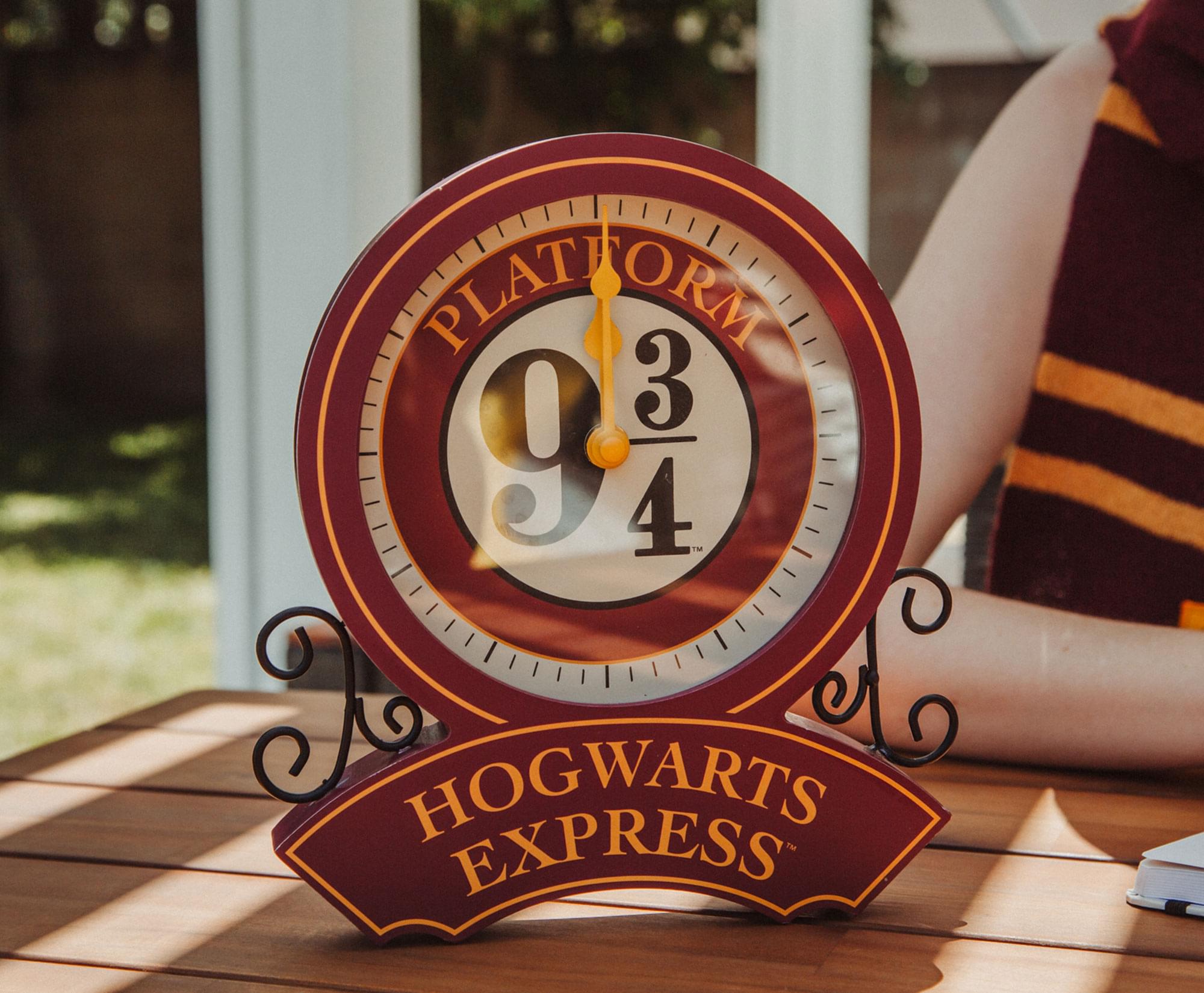 Harry Potter Hogwarts Express Platform 9 3/4 Desk Clock - Never Miss Your Magical Moments