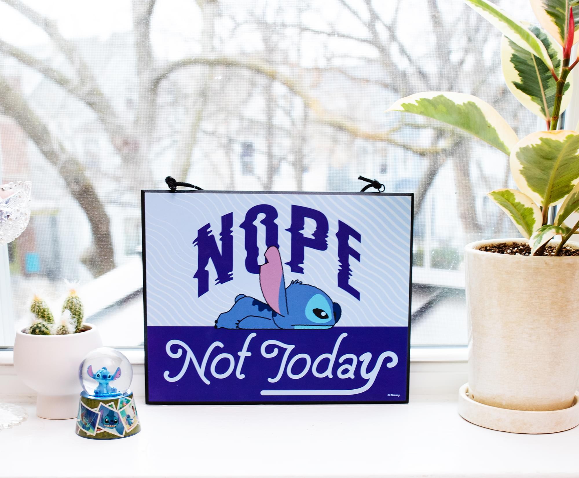 Disney Lilo & Stitch: Let's Get Weird Reversible Wall Hanging Sign - Out-of-this-World Decor!