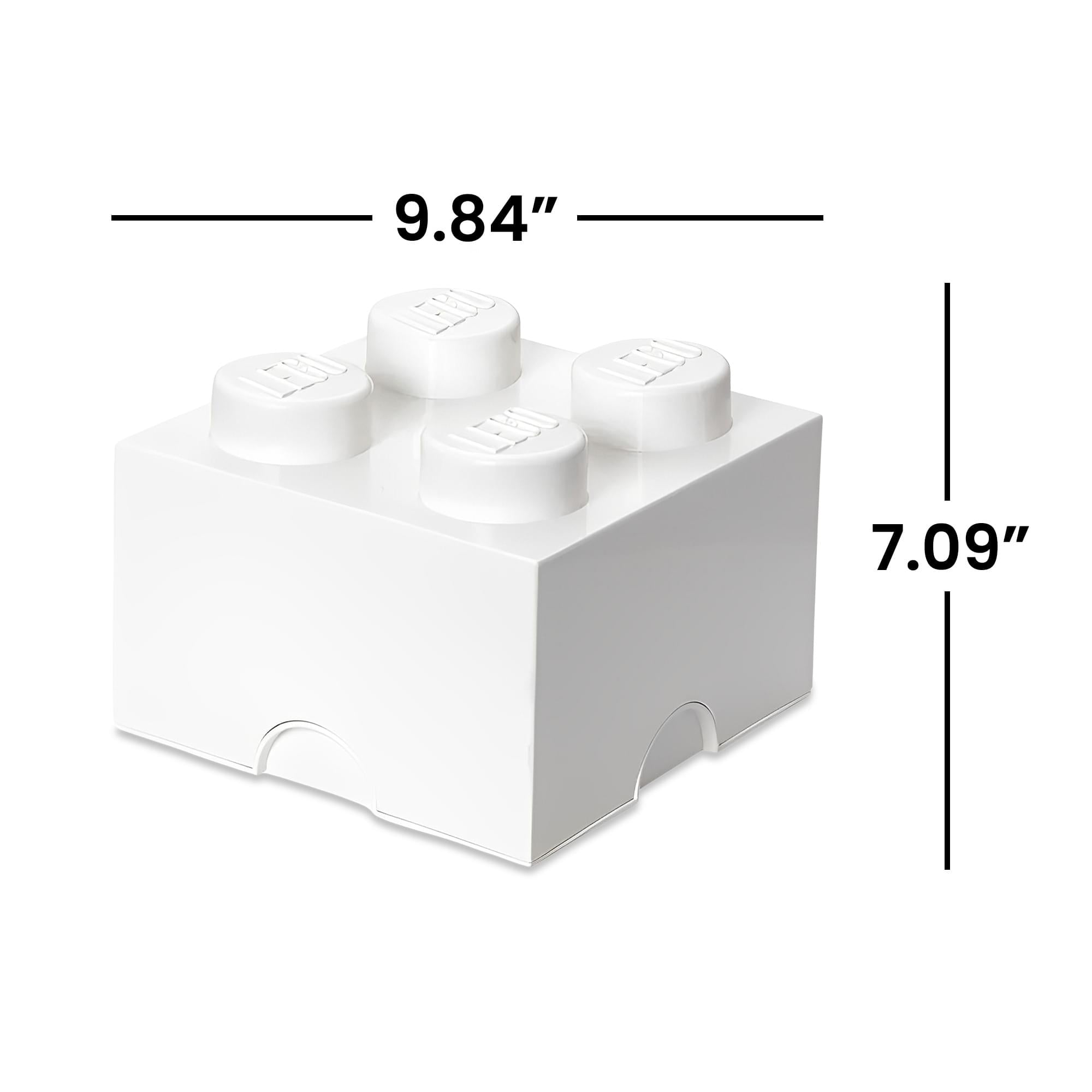 Fun & Organized LEGO - Style Storage Brick (White)