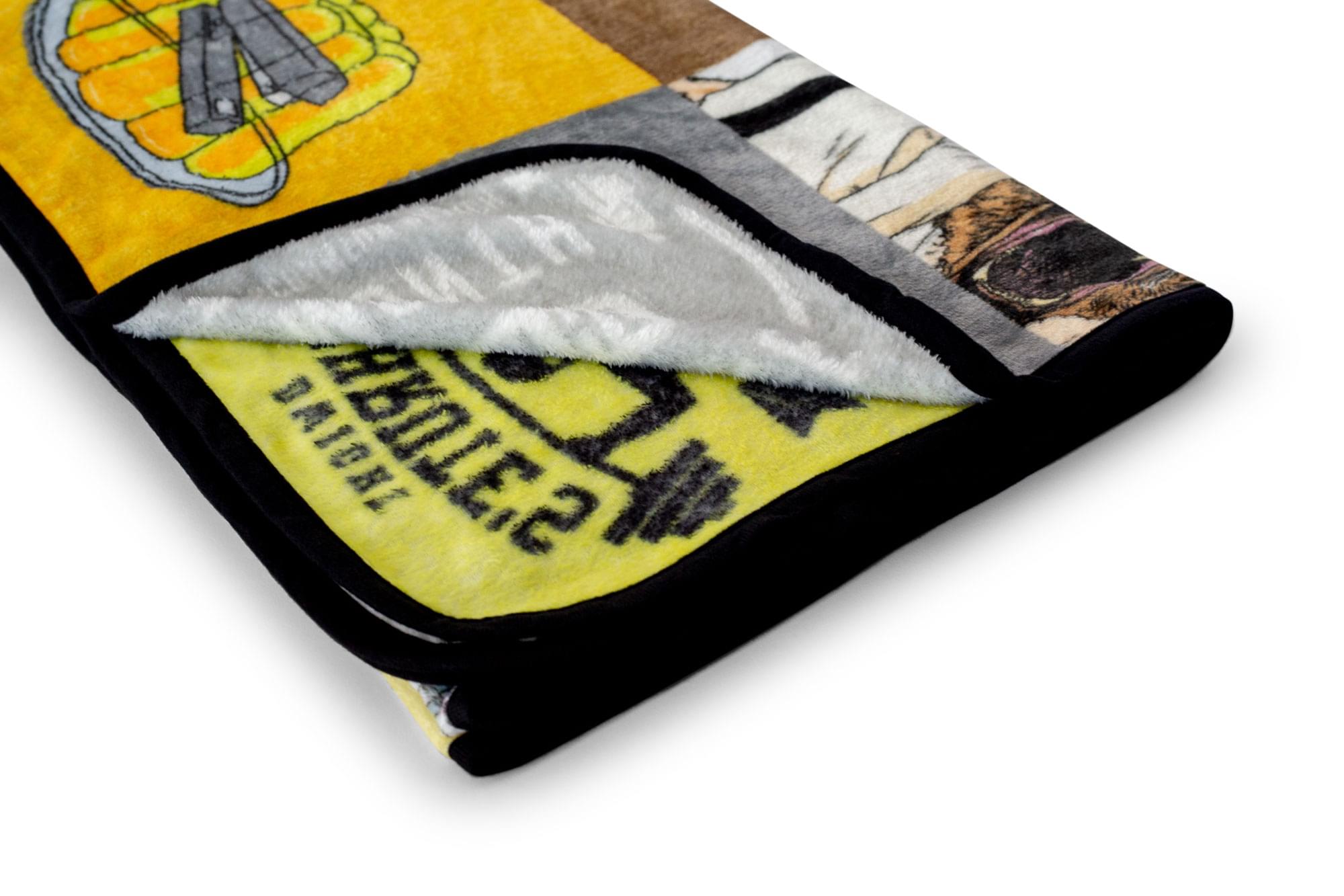 The Office Sticker Bomb Cozy Fleece Throw Blanket - 45 x 60 Inches