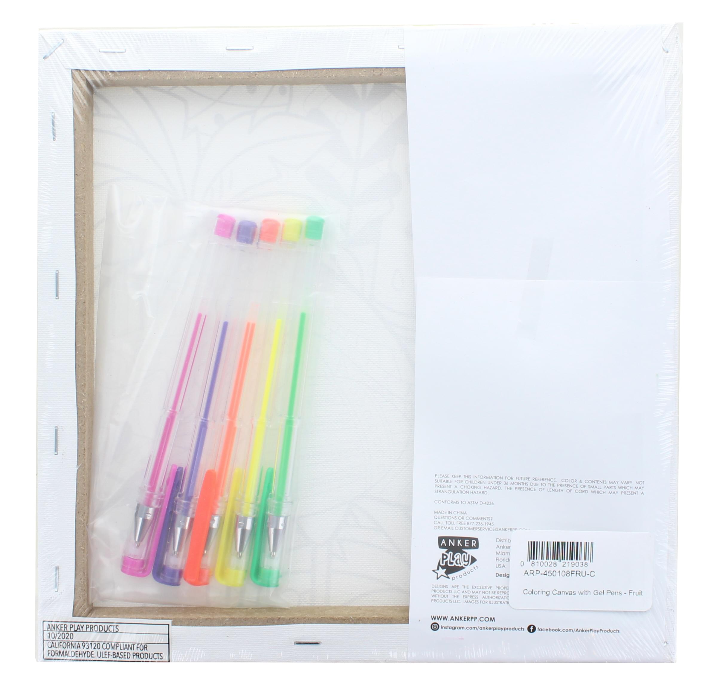 Gel Pen Fruit Coloring Canvas - Unleash Your Creativity!