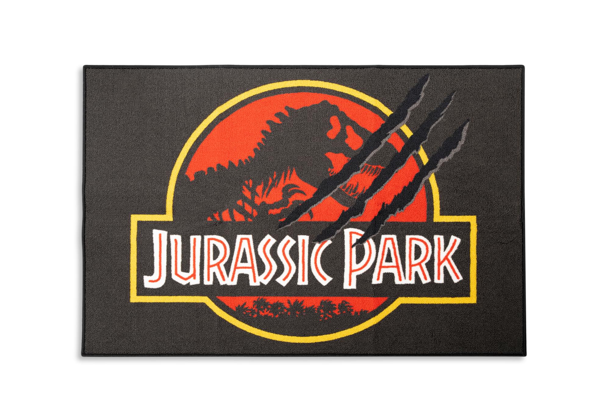 Roar into Style: Jurassic Park Logo Area Rug - 52 x 36 Inches