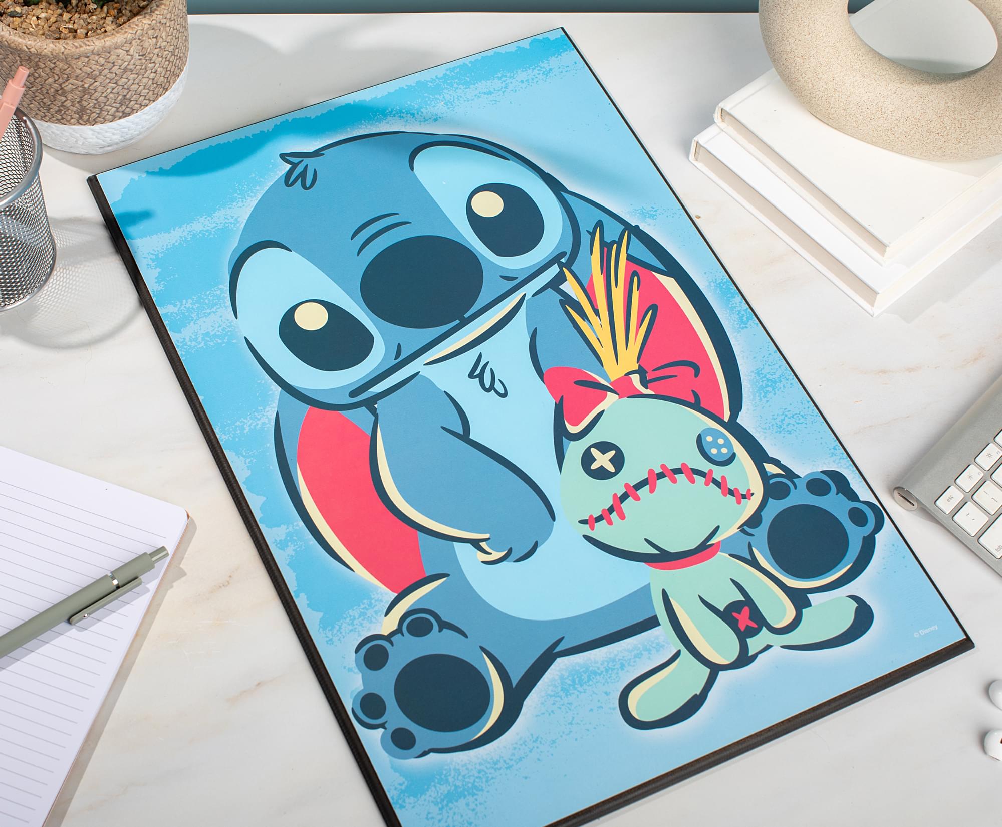 Enchanting Disney Lilo & Stitch Scrump 13 x 19 Inch Wood Wall Art - Must-Have for Your Home!