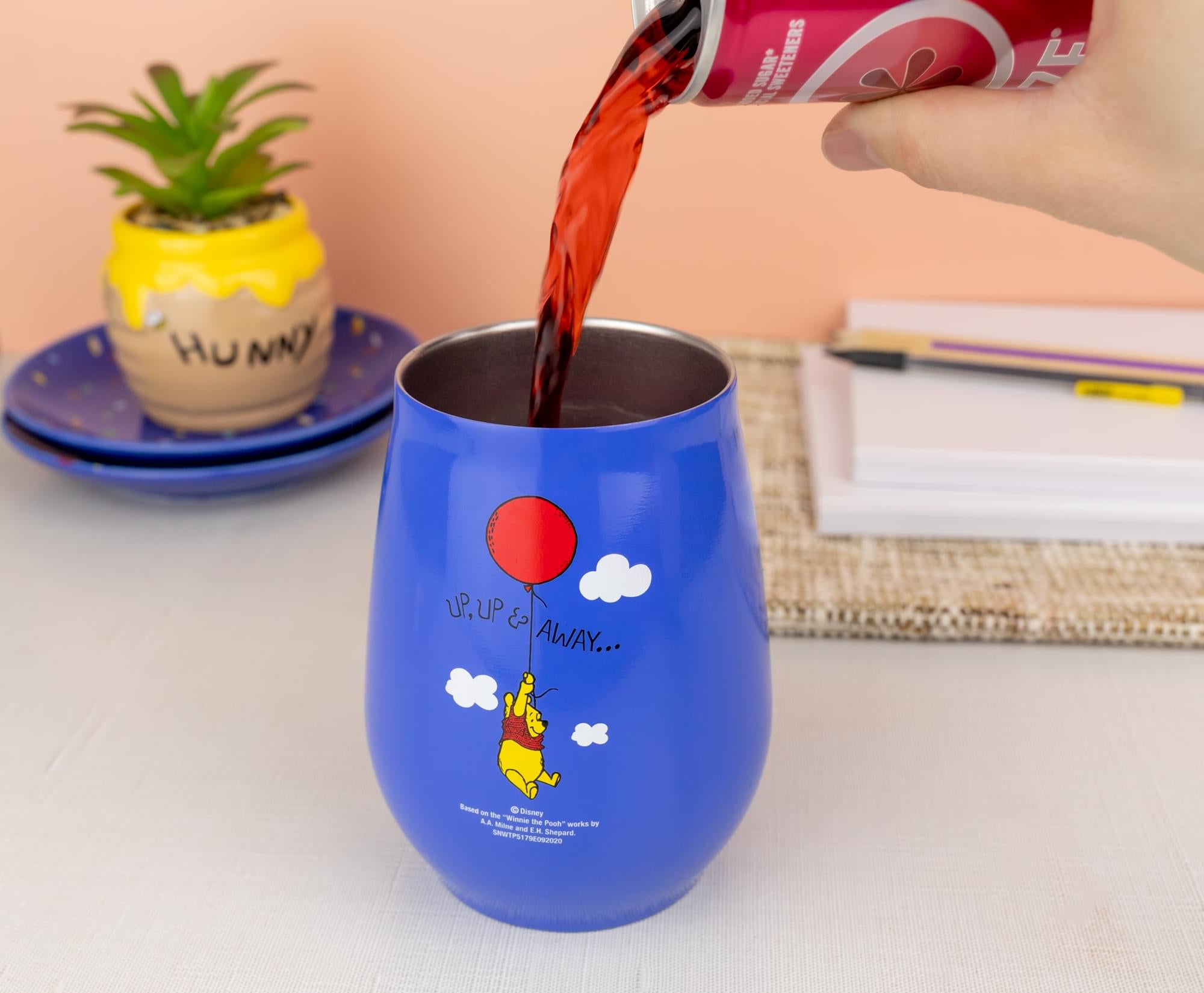 Disney Winnie the Pooh Up, Up And Away 10 - Ounce Stainless Steel Tumbler - Your Imagination's Companion
