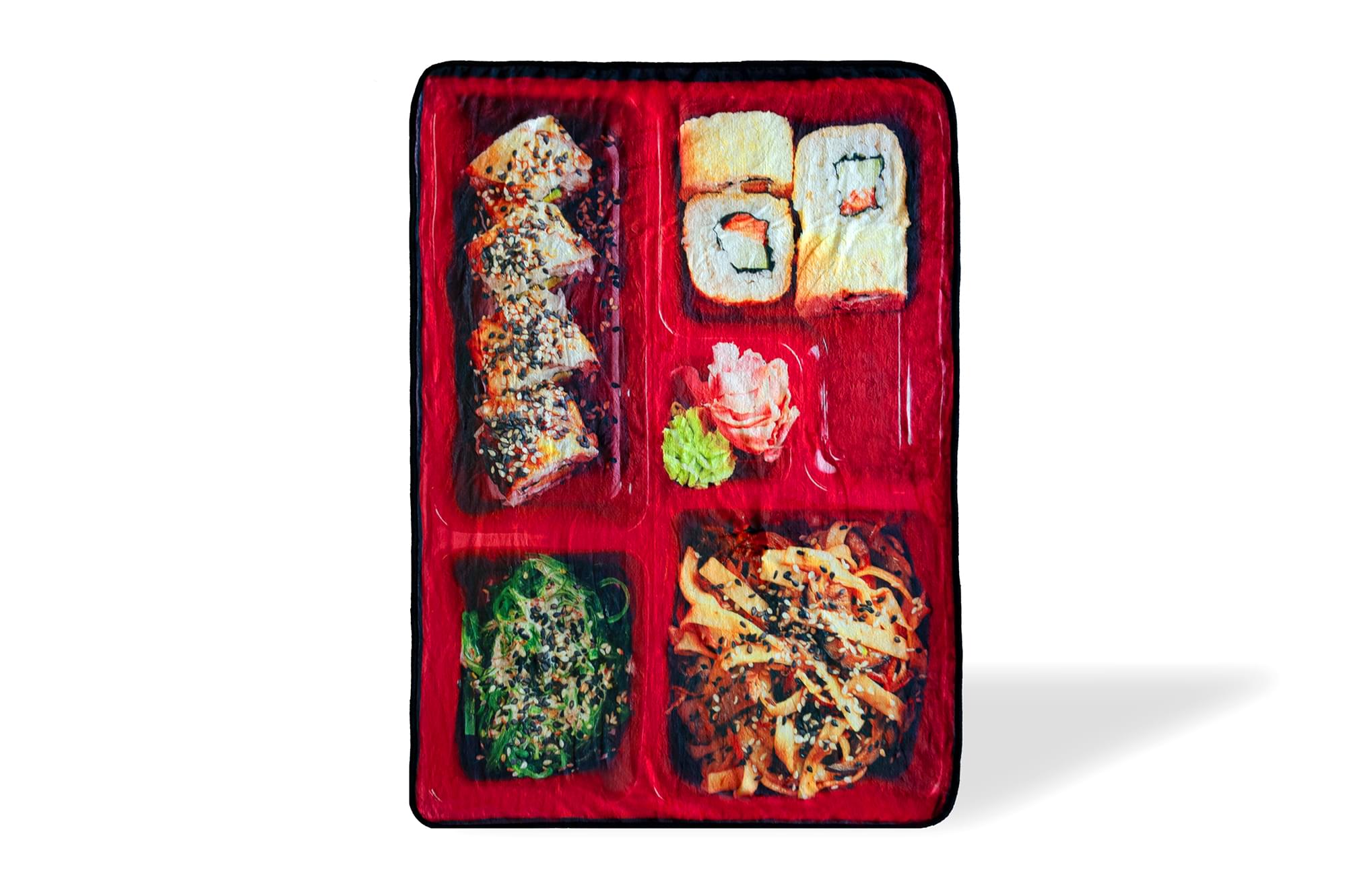 Large Japanese Bento Box Fleece Throw Blanket - 60 x 45 Inches