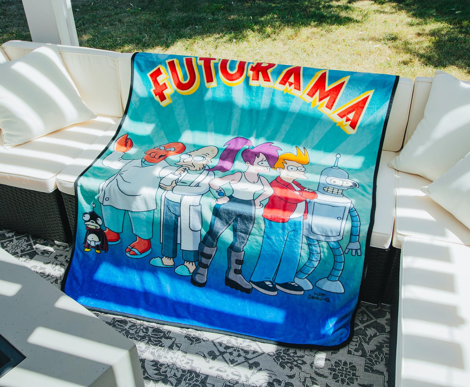 Futurama Planet Express Crew Soft Fleece Throw - 45x60 Inches