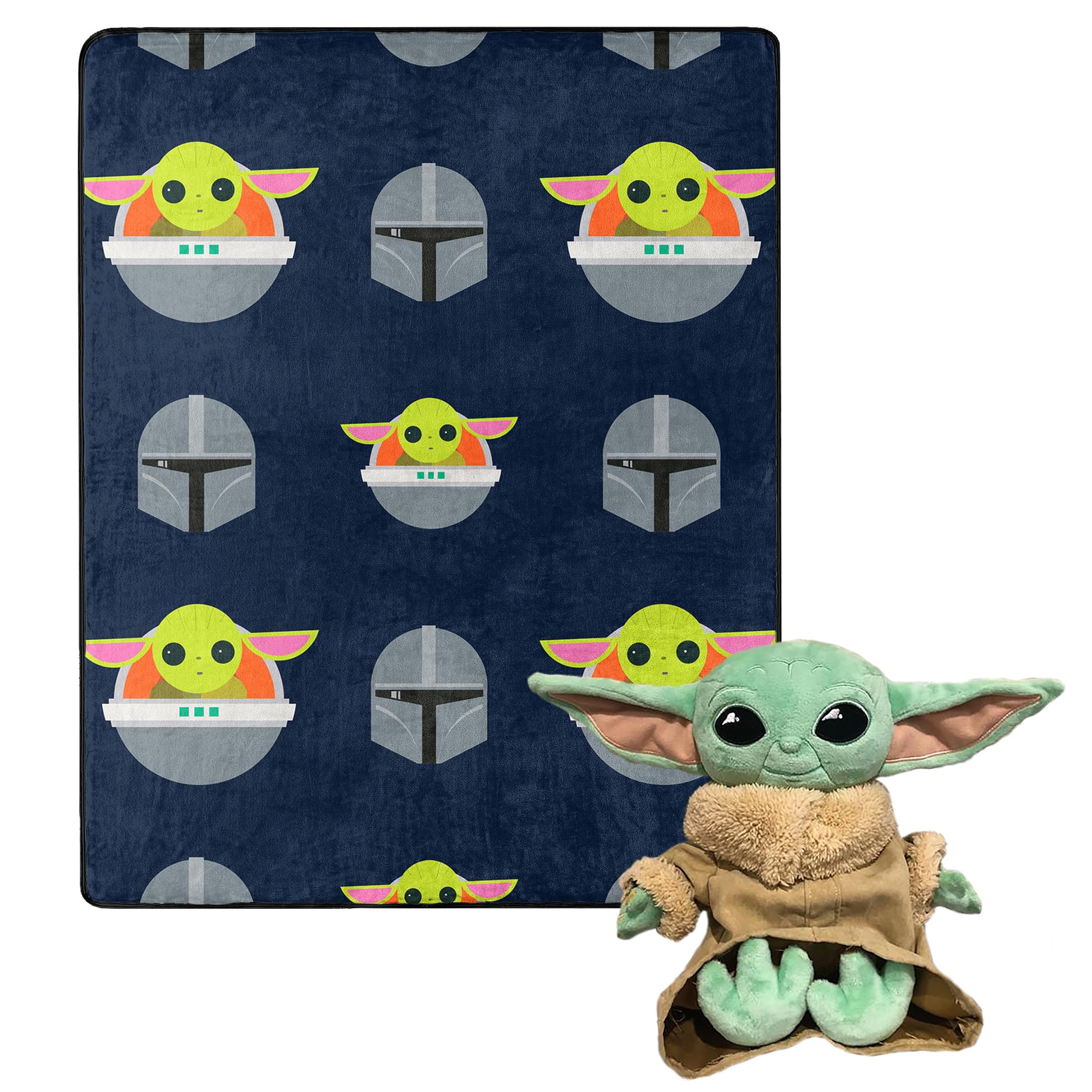 The Mandalorian Darker Hover Silk Touch Throw Blanket & Plush Pillow - Star Wars