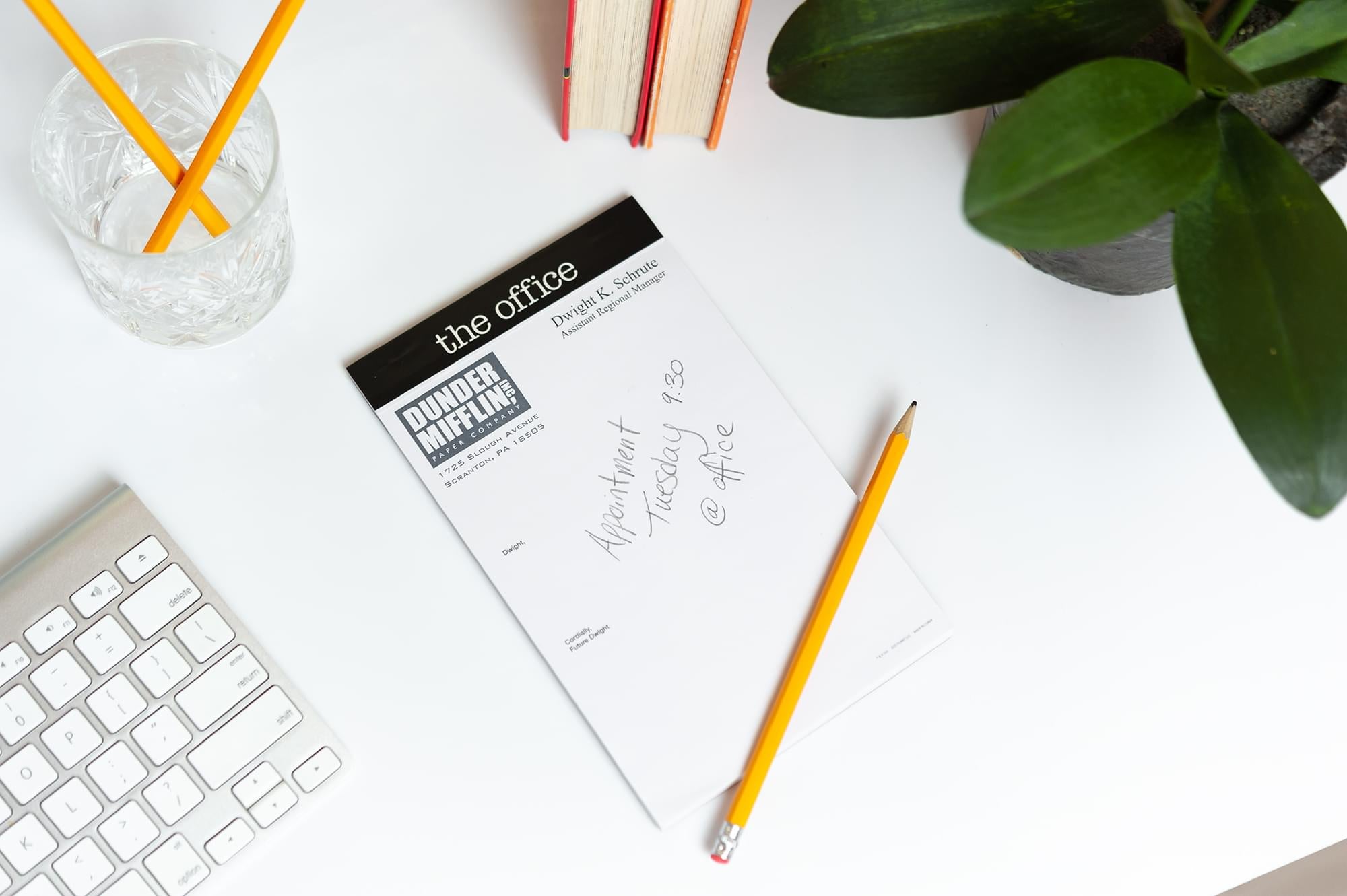 The Office 'Dear Future Dwight' 5x8-Inch 50-Sheet Hilarious Notepad
