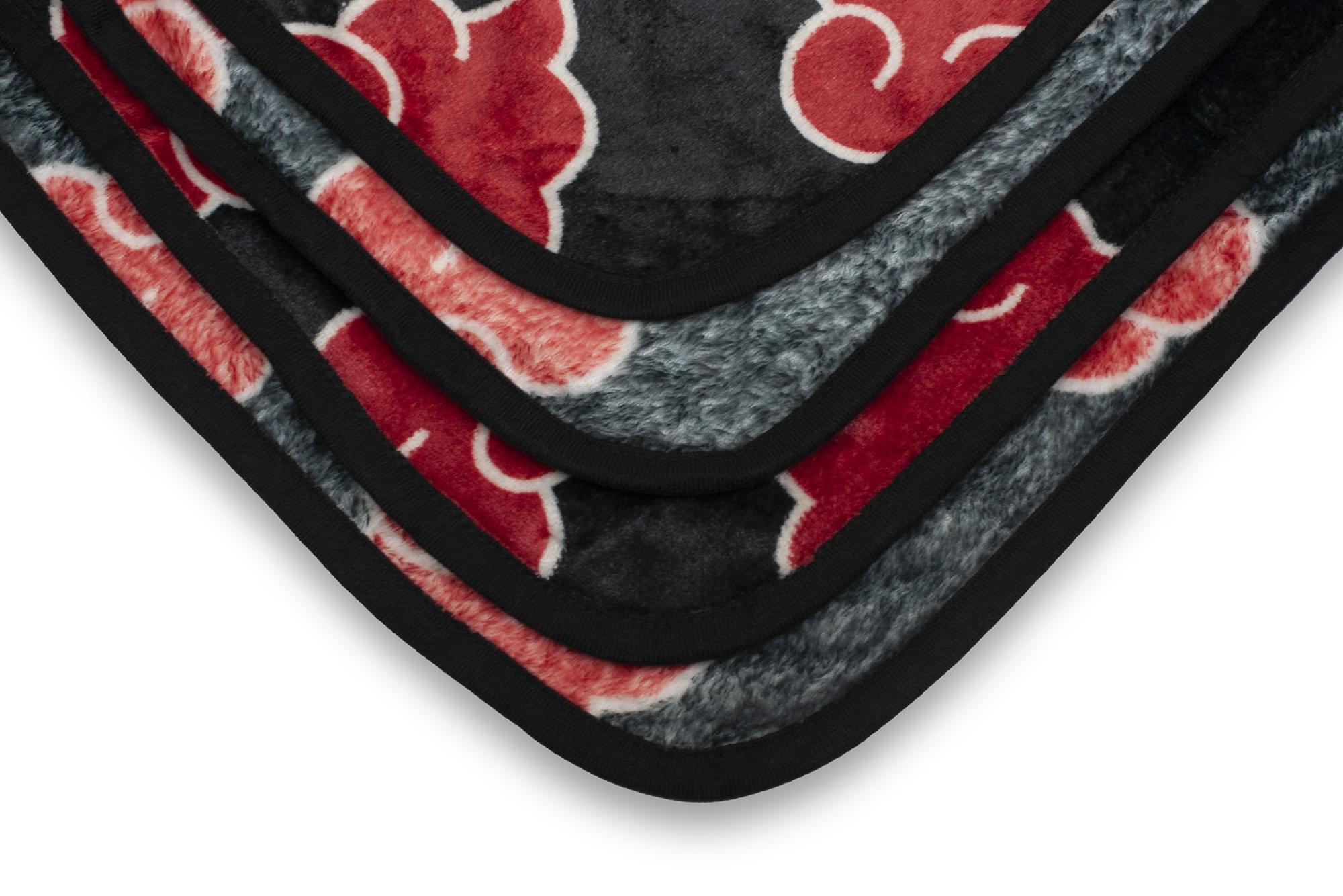 Naruto Shippuden Akatsuki Red Cloud Fleece Anime Throw Blanket - 60x45 Inches