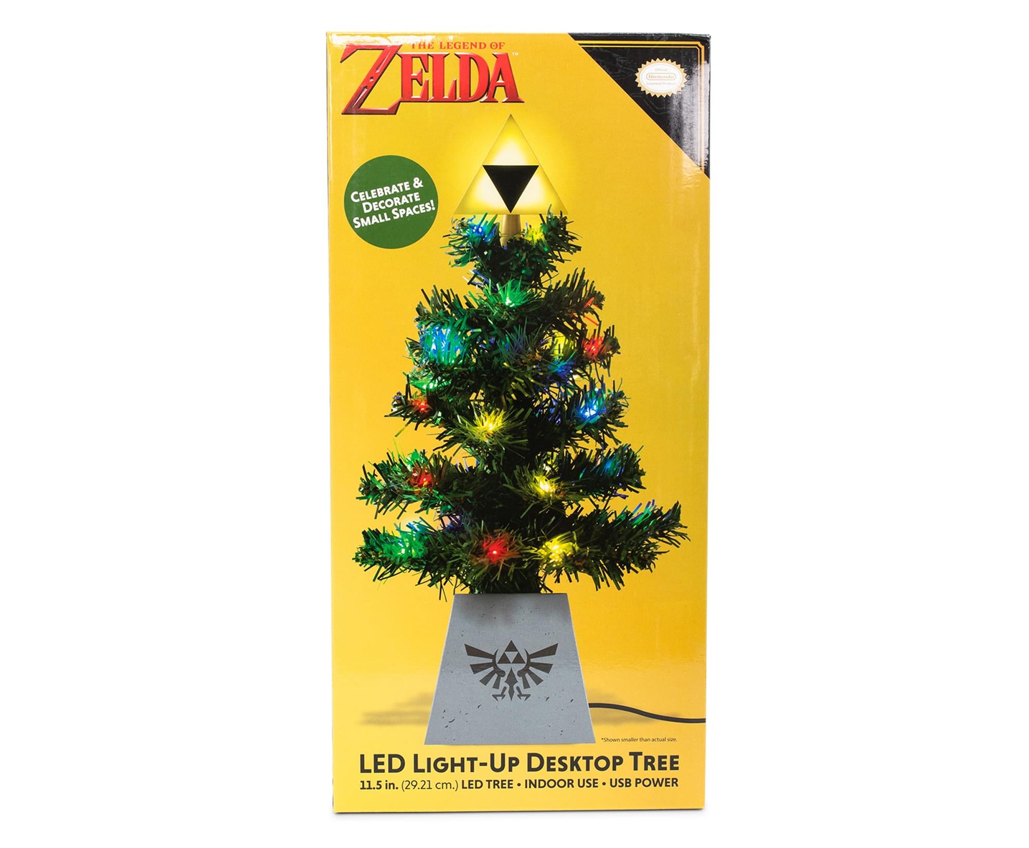 The Legend of Zelda Triforce LED Light-Up Desktop Holiday Tree - Bring Hyrule Magic Home