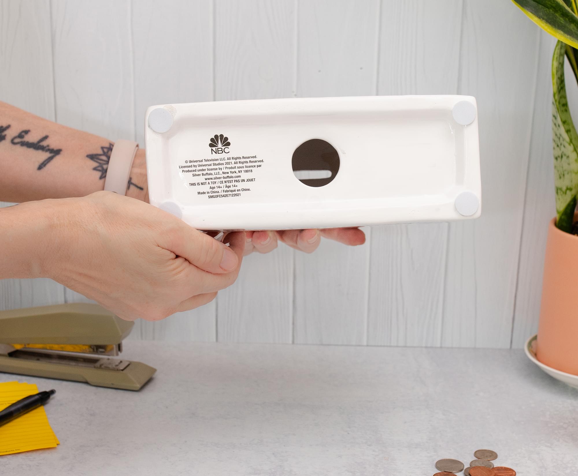 The Office Schrute Buck 8-Inch Ceramic Money Bank