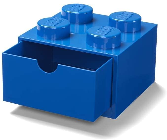 Fun and Functional LEGO Desk Drawer Storage Boxes - Blue