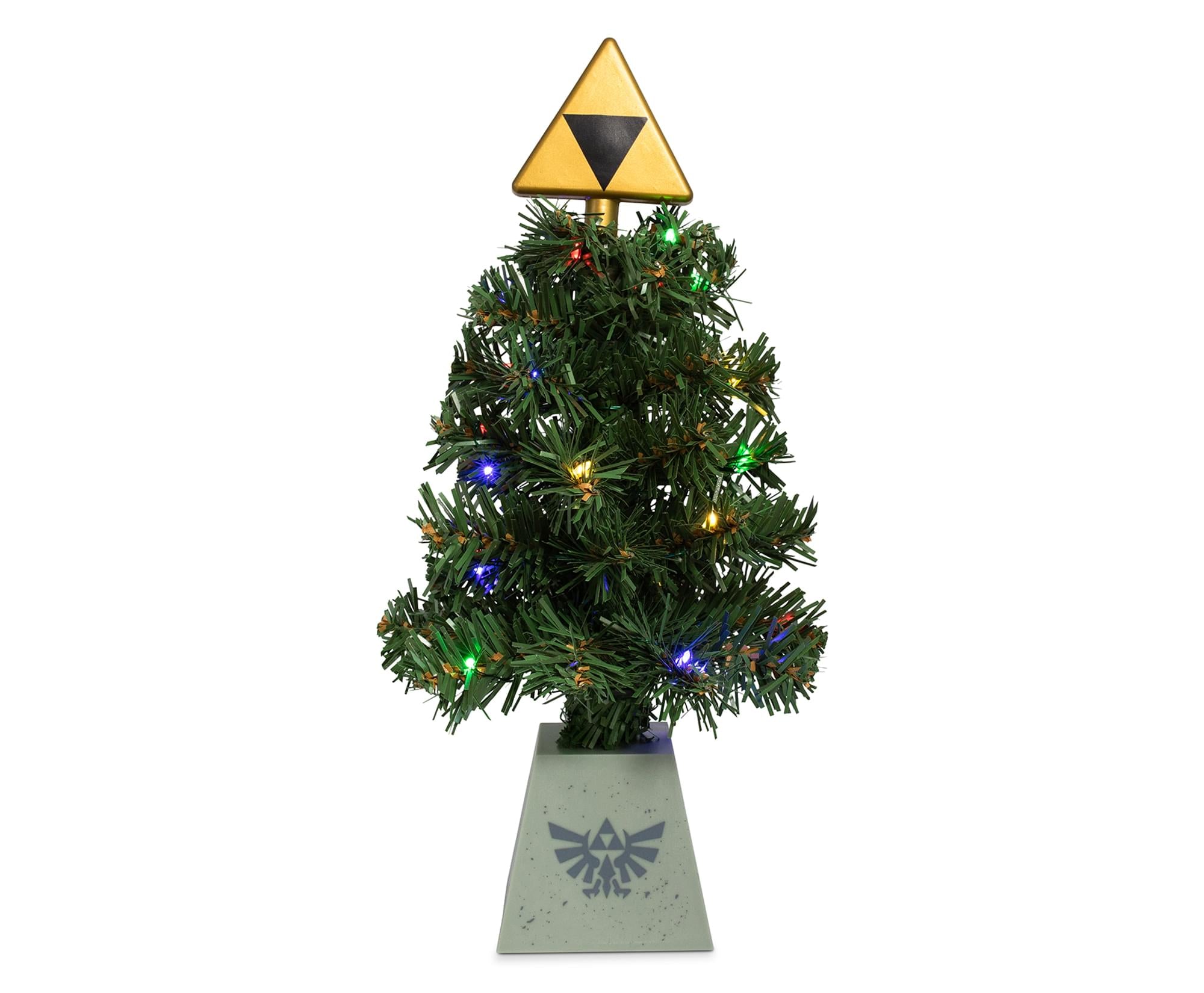 The Legend of Zelda Triforce LED Light-Up Desktop Holiday Tree - Bring Hyrule Magic Home