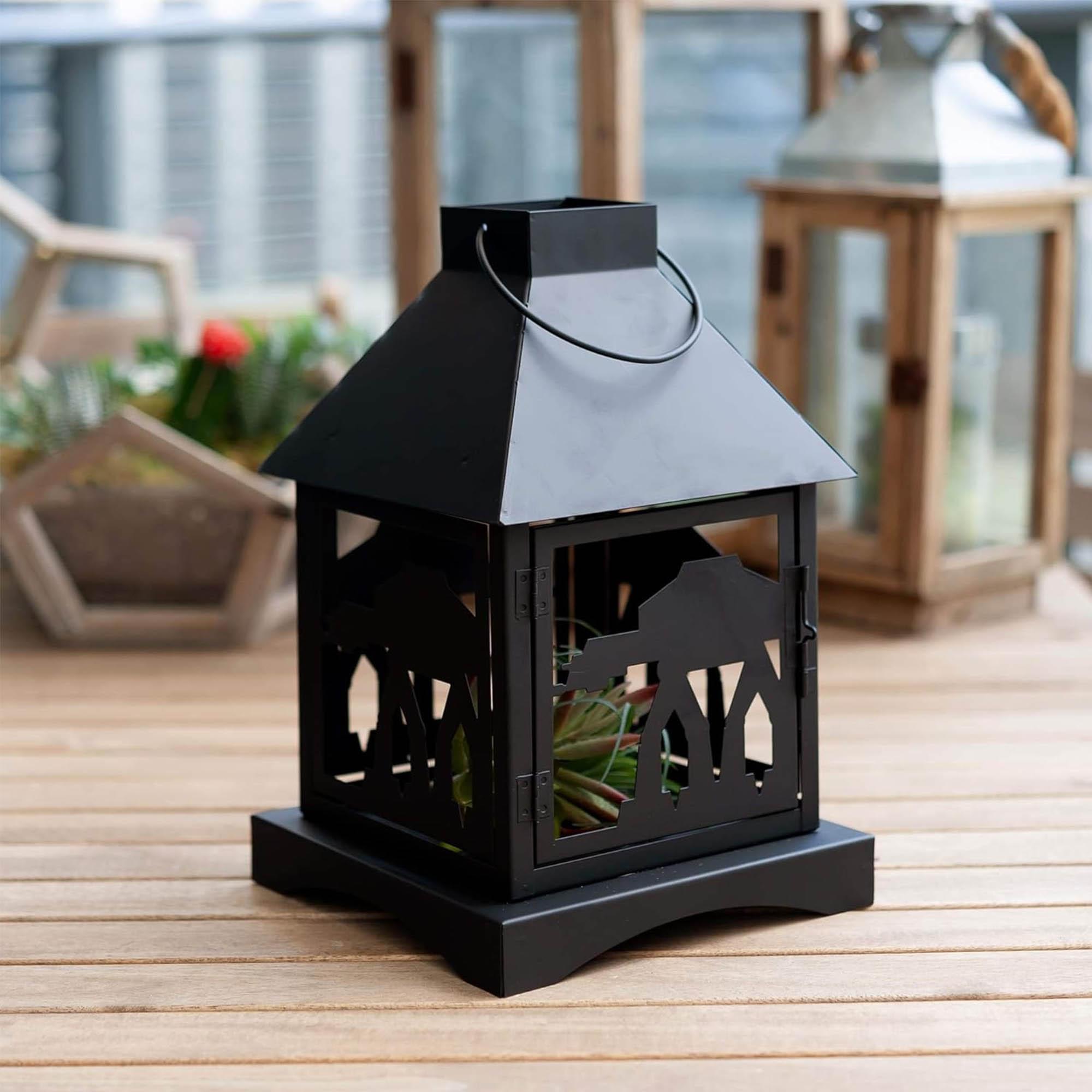 Epic Star Wars Black Stamped Lanterns: Imperial AT-AT Set of 2 - 12 Inches