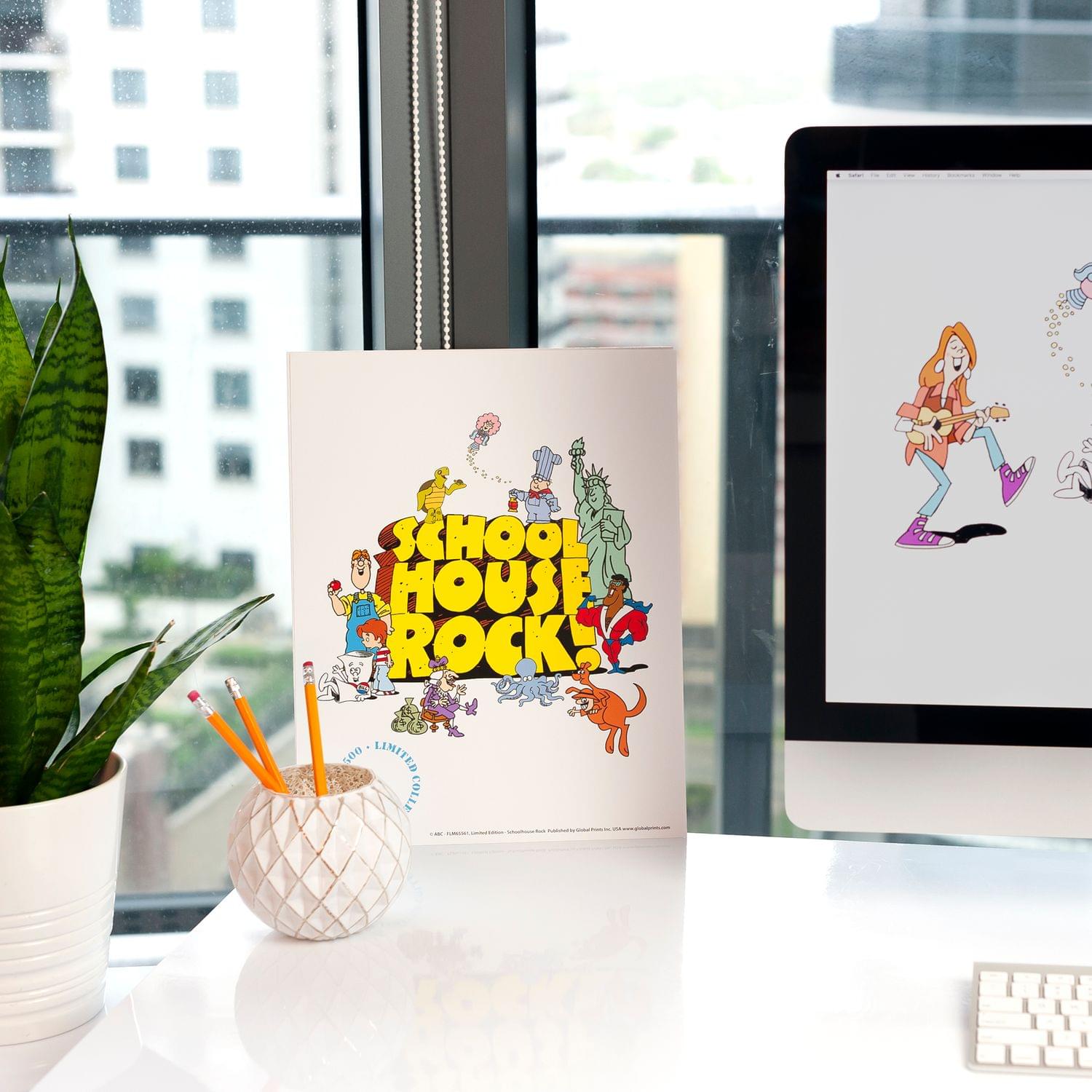 Exclusive SDCC Schoolhouse Rock 11x14 Print Poster - A Blast from the Past!