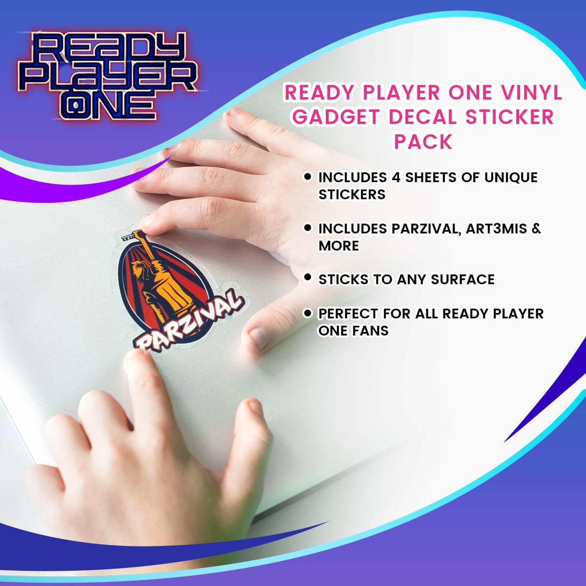 Epic Ready Player One Vinyl Gadget Decal Sticker Pack