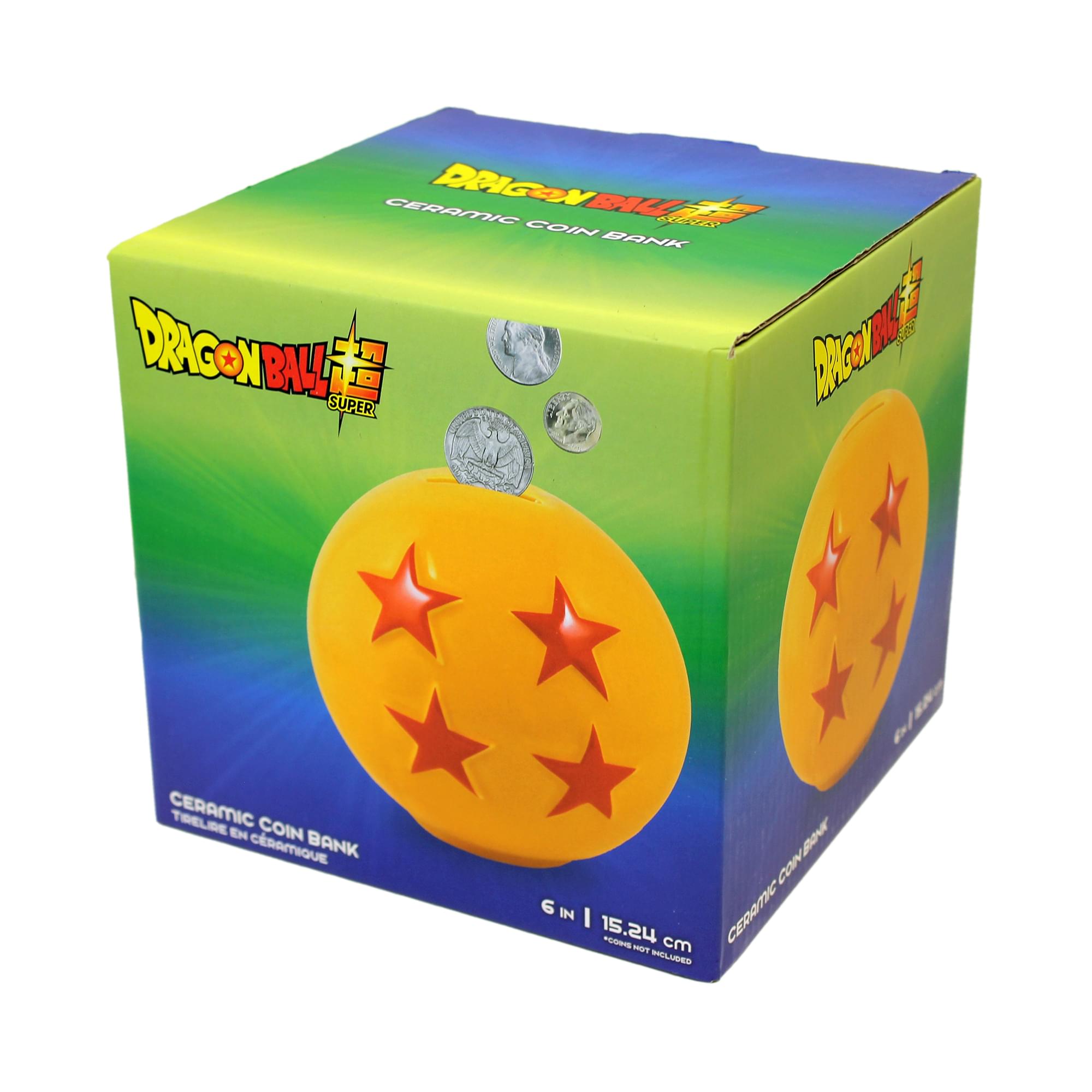 6-Inch 3D Molded Ceramic Dragon Ball Super 4 Star Dragon Ball Coin Bank