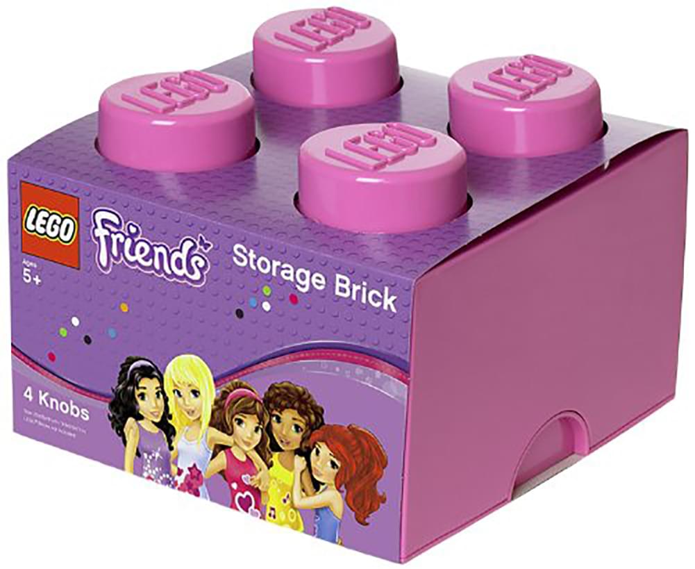 Fun & Organized: LEGO Storage Brick 4 in Bright Purple (Friends)