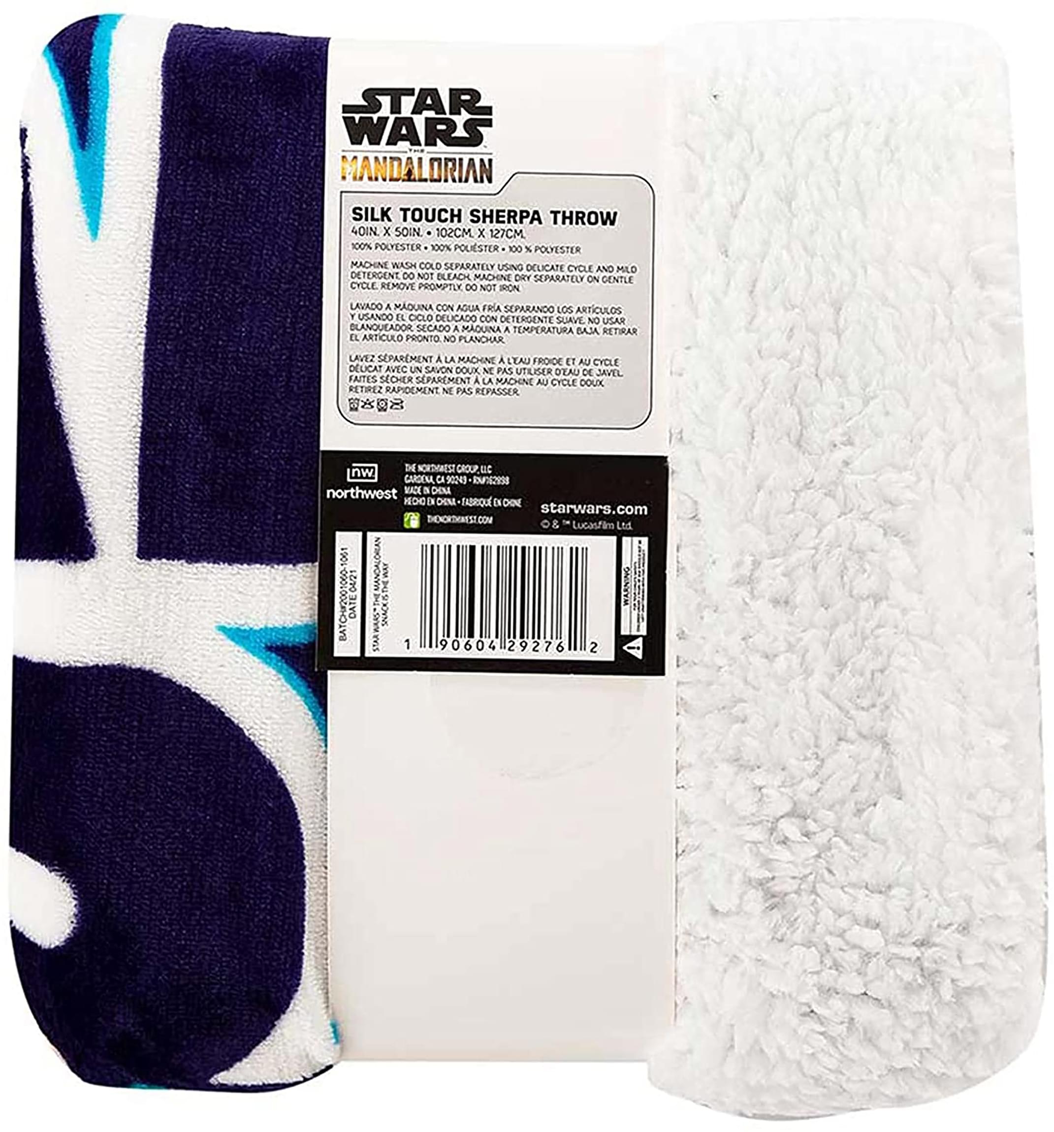 Star Wars The Child 'Snack Is the Way' 40 x 50 Inch Silk Touch Sherpa Throw Blanket