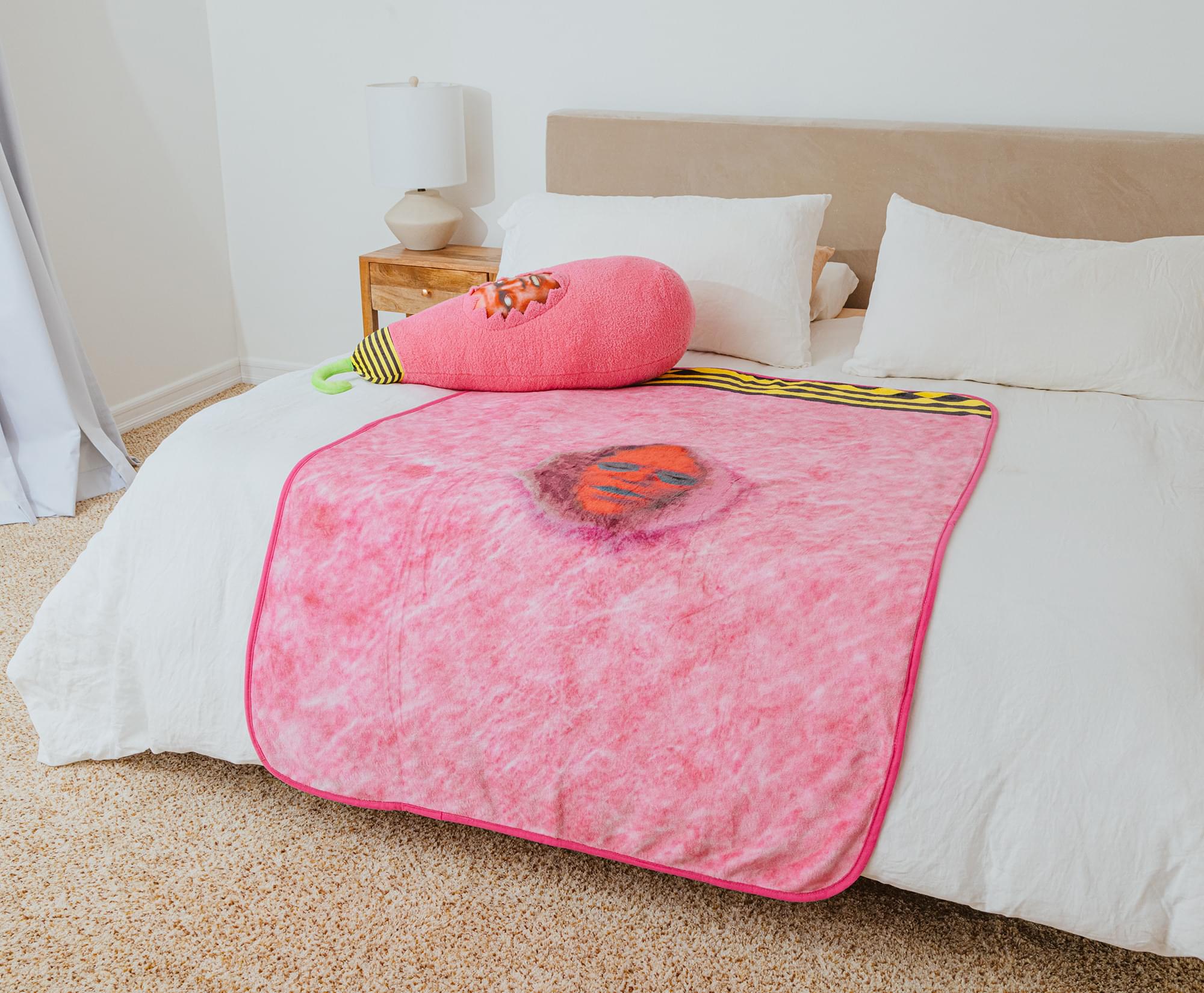 Killer Klowns From Outer Space Cotton Candy Cocoon Cozy Fleece Throw