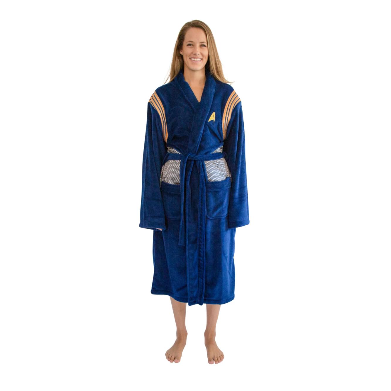 Discover the Cosy Star Trek Adult Bathrobe - One Size Fits Most