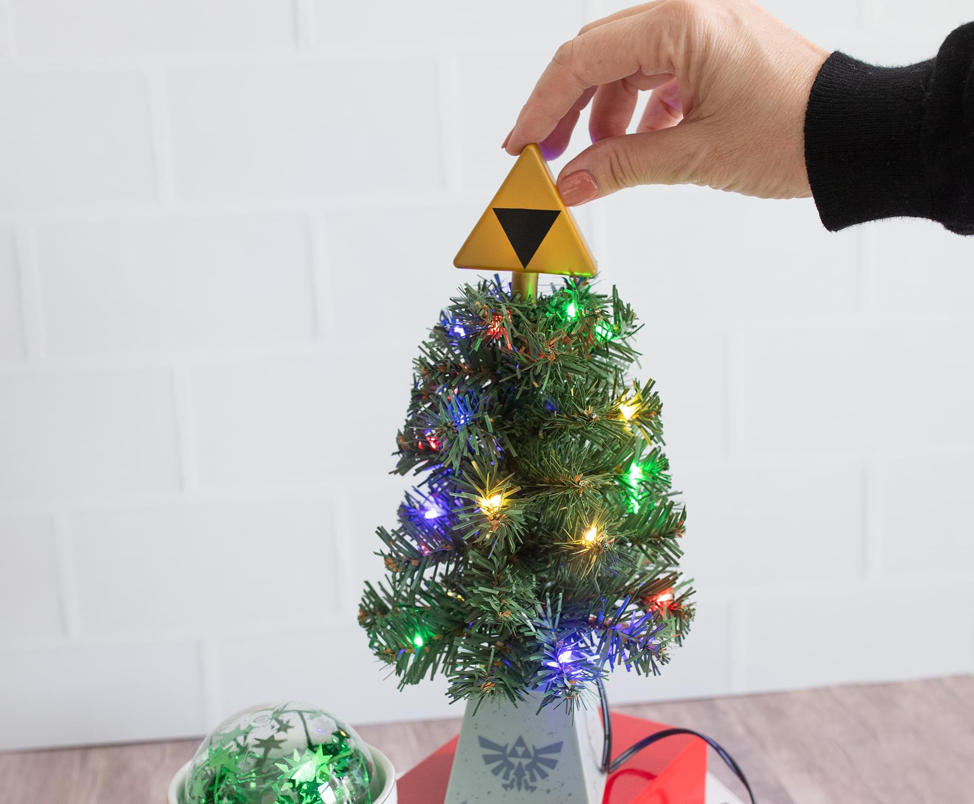 The Legend of Zelda Triforce LED Light-Up Desktop Holiday Tree - Bring Hyrule Magic Home
