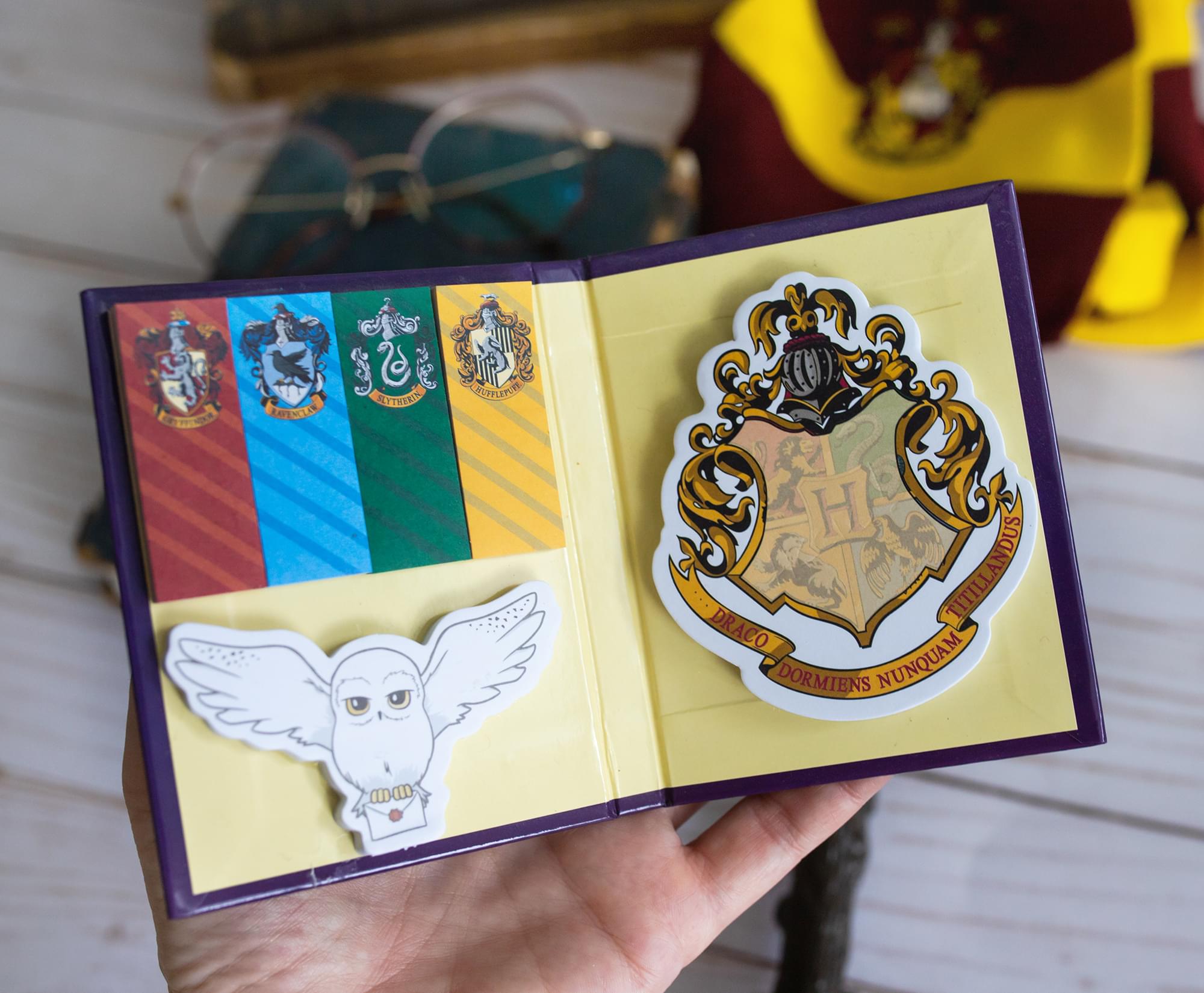 Harry Potter Hogwarts Crest Sticky Notes & Tabs Box Set - A Wizarding Organization Essential