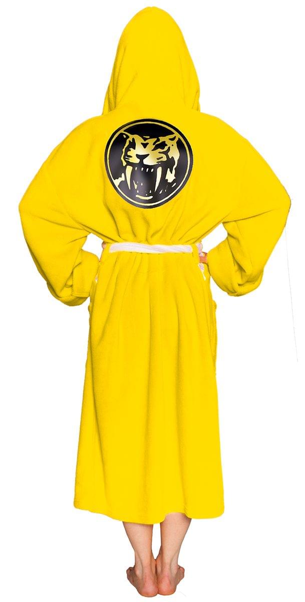 Adult Yellow Power Rangers Comfy Costume Robe