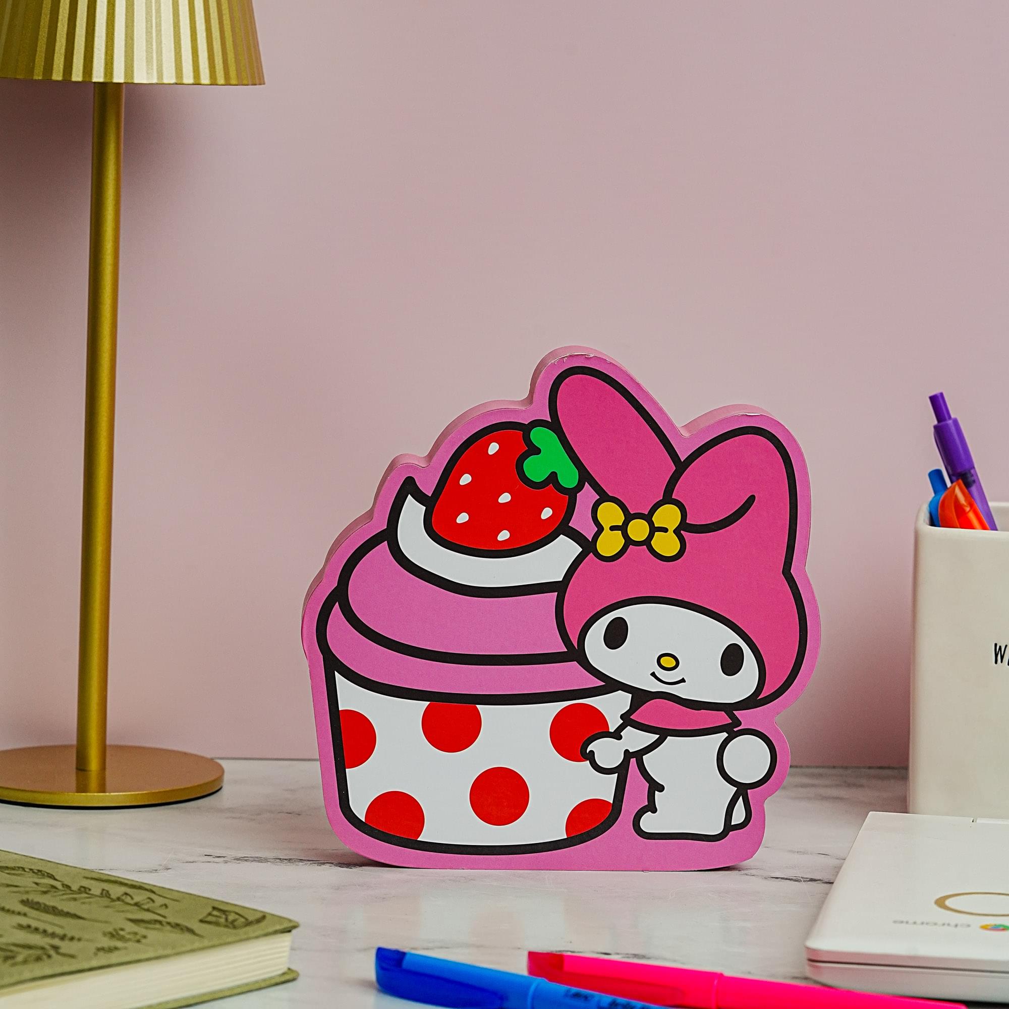Sanrio My Melody Strawberry Cupcake Wall Art Sign - 7 x 8 Inches: Sweeten Your Space