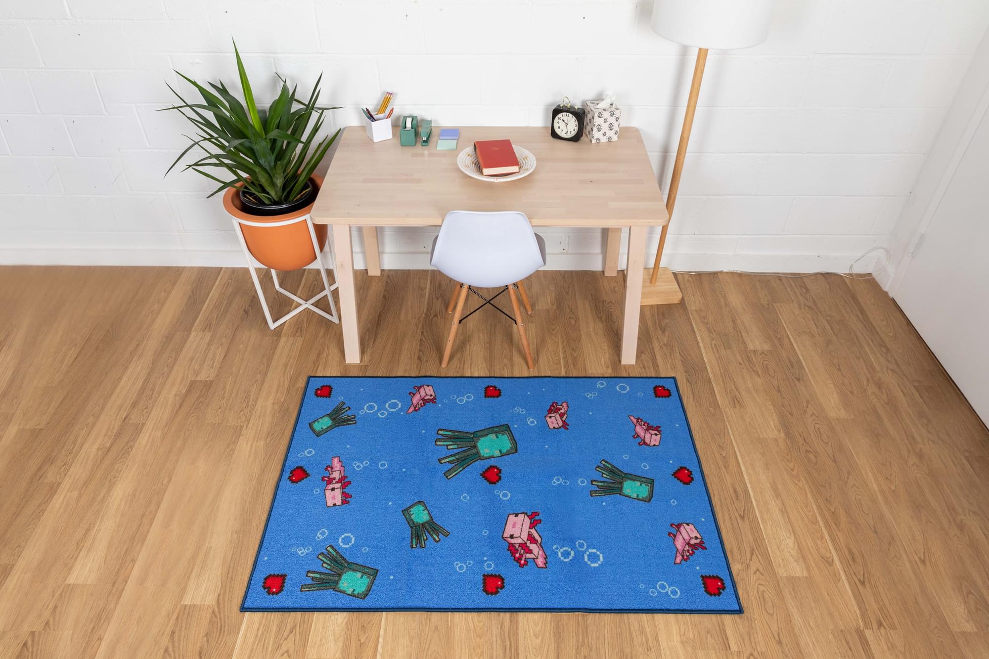 Dive into Minecraft: 60 x 39 Inches Underwater Printed Area Rug