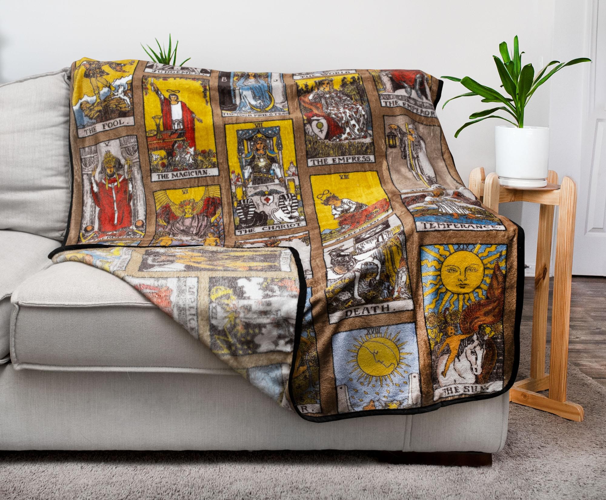 Mystical Tarot Card 45 x 60 Inch Fleece Comfort Throw Blanket