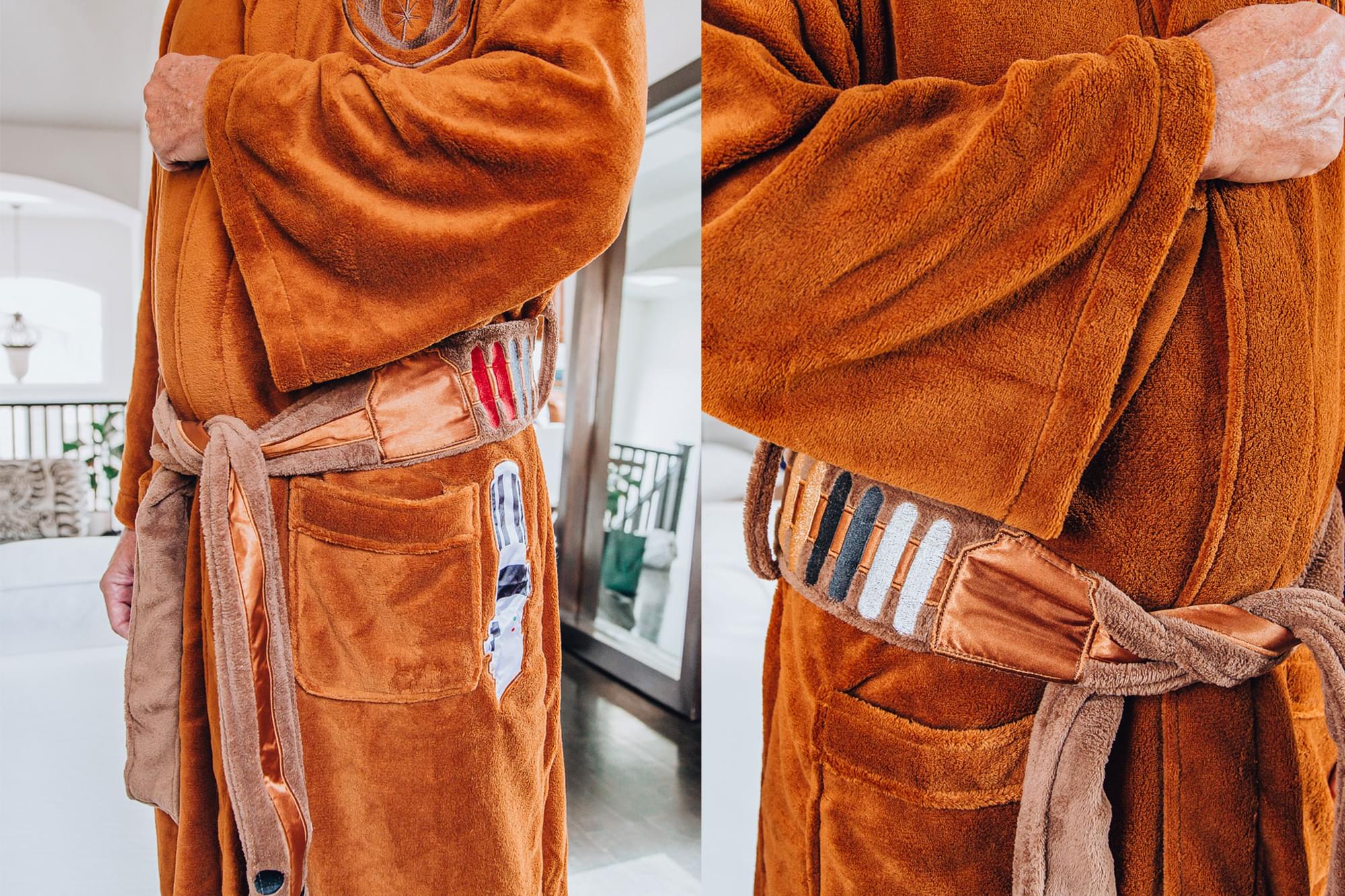 Unleash Your Inner Jedi with Our Universal One-Size-Fits-Most Adult Star Wars Hooded Bathrobe