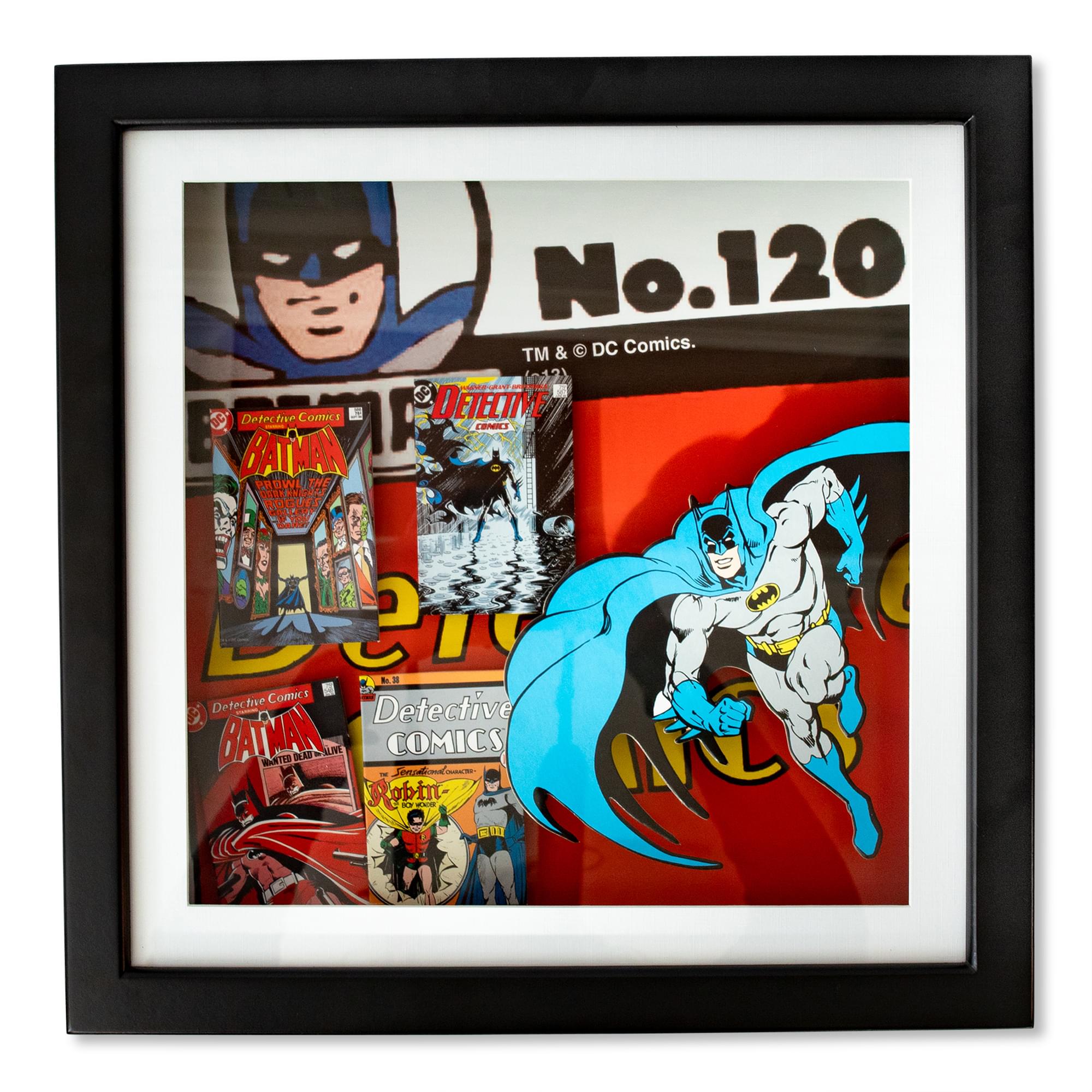 DC Comics Batman #120 14x14 Wood Frame 3D Shadow Box Wall Art