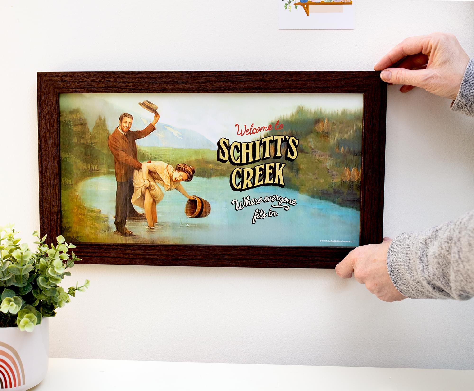 Schitt's Creek Inspired Framed MDF Wall Art - 10 x 18 Inches