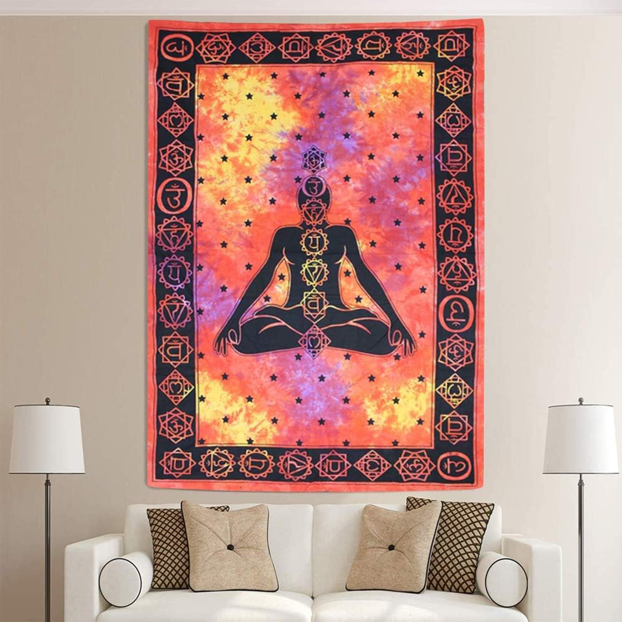 Serenity-Inspired Zen Yoga Wall Tapestry (54 x 80 Inch)